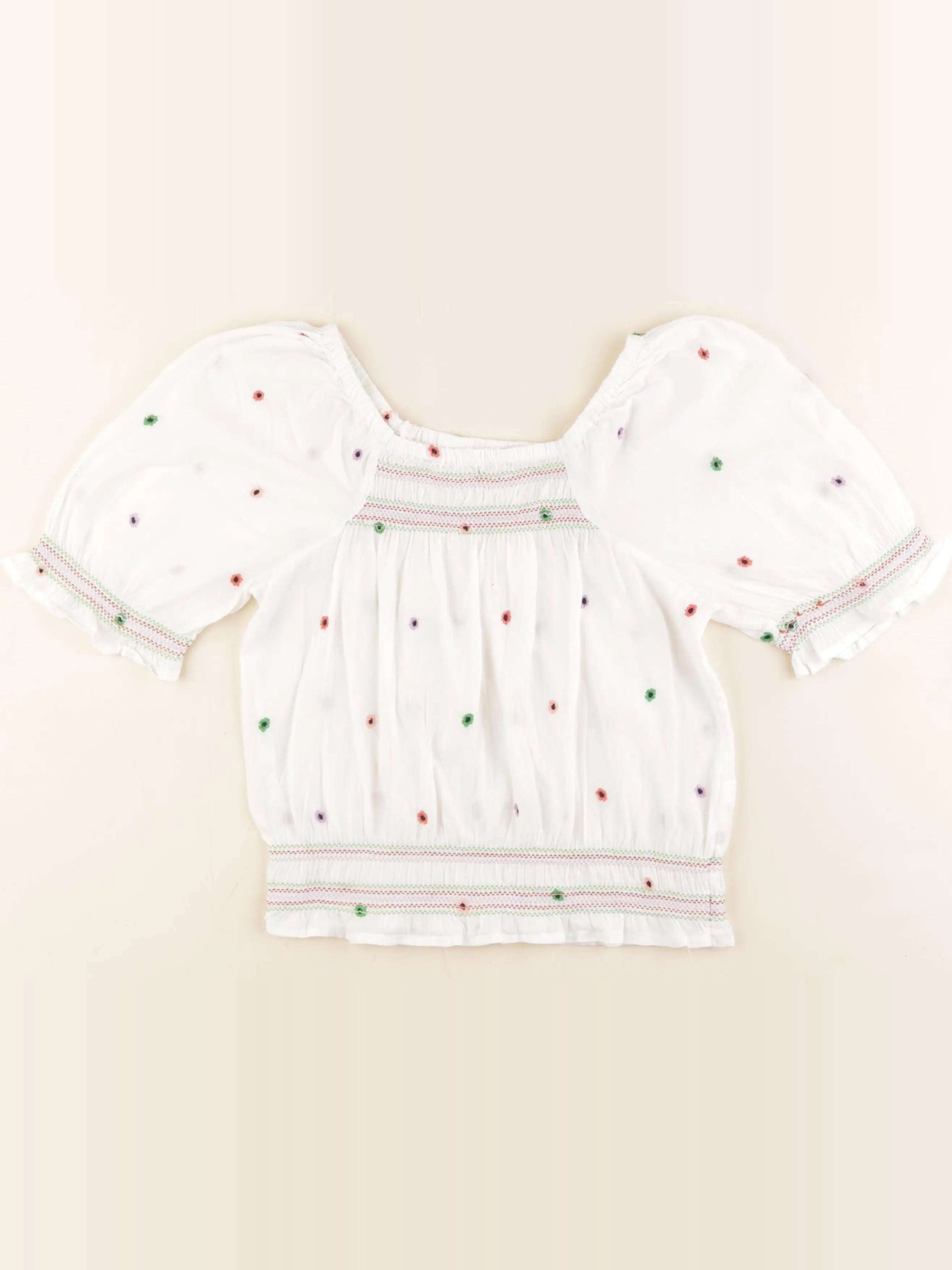 Monoprix - blouse blanc - 12 ans