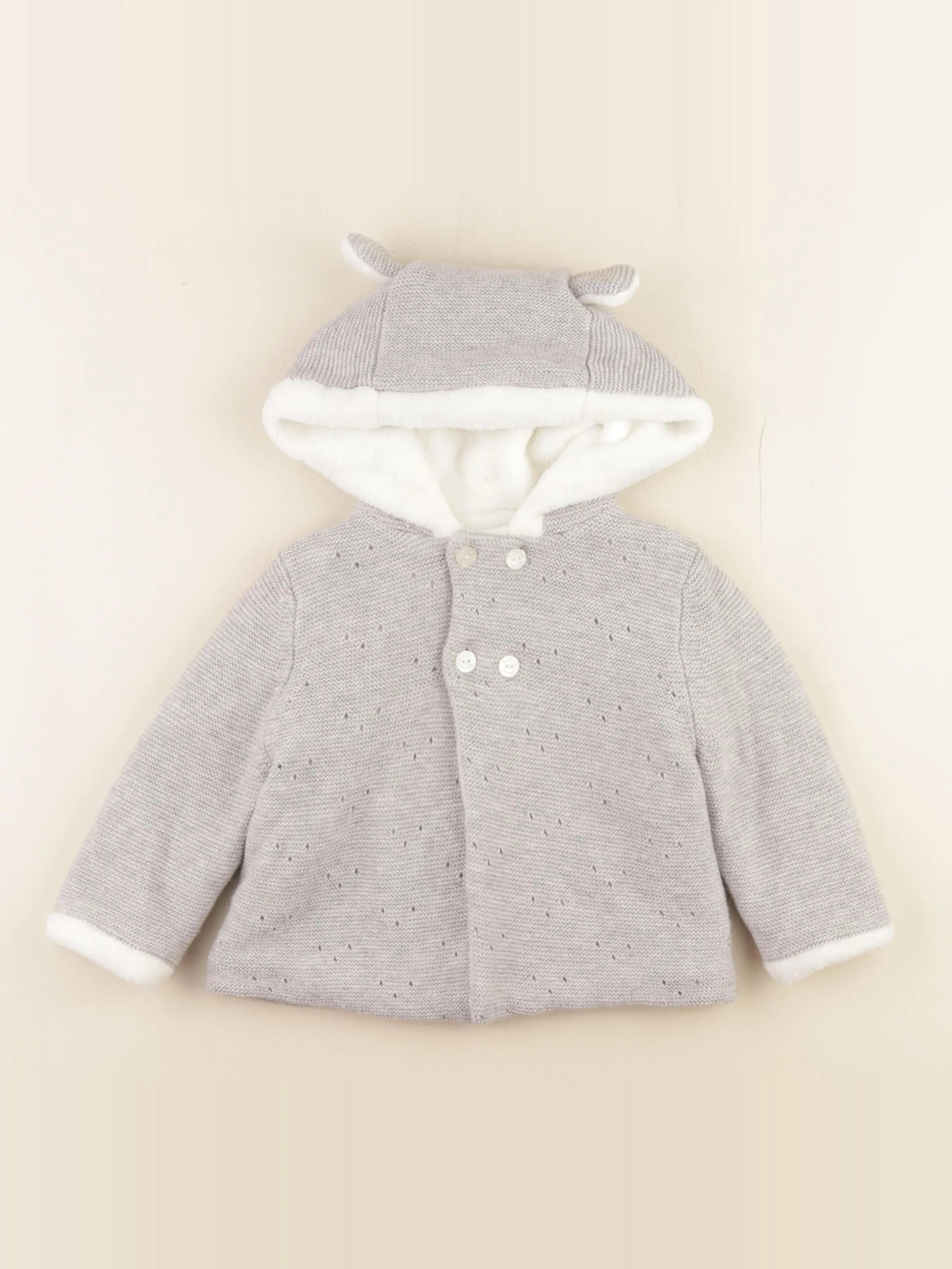 Tartine & Chocolat - gilet gris - 18 mois