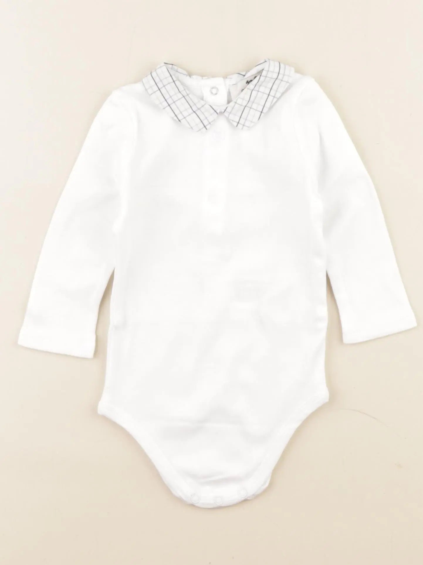 Cyrillus - body à col blanc - 9 mois