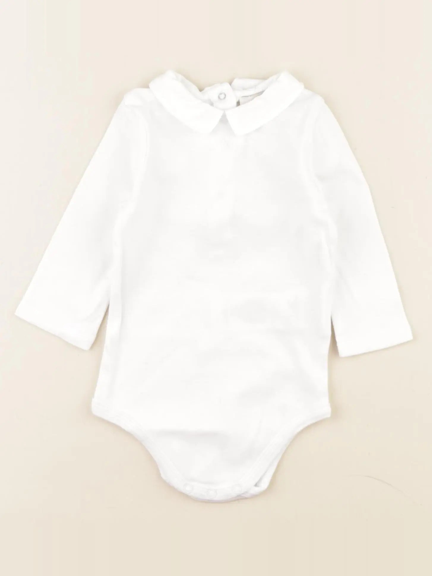 Cyrillus - body à col blanc - 9 mois