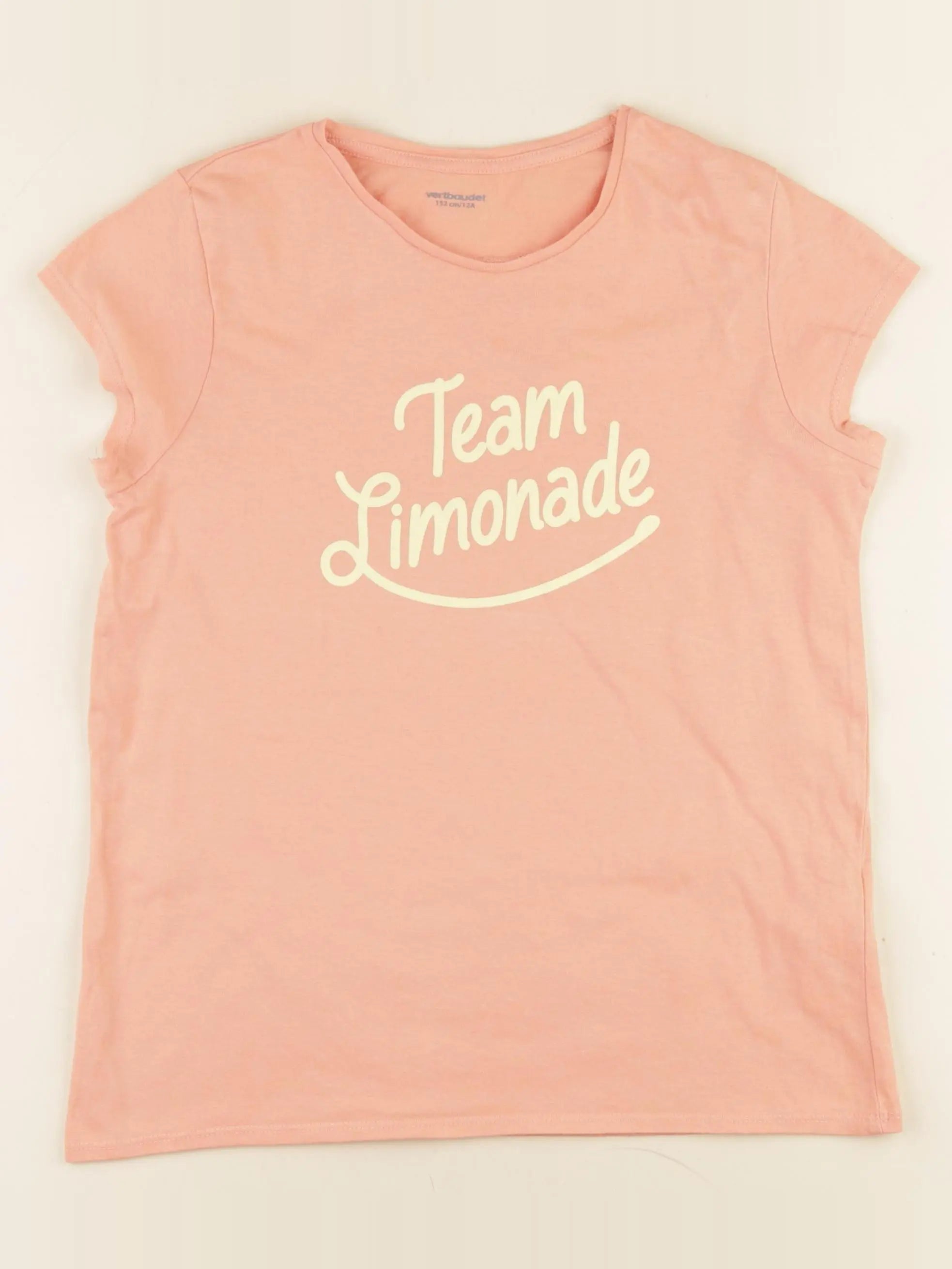 Vertbaudet - tee-shirt orange - 12 ans