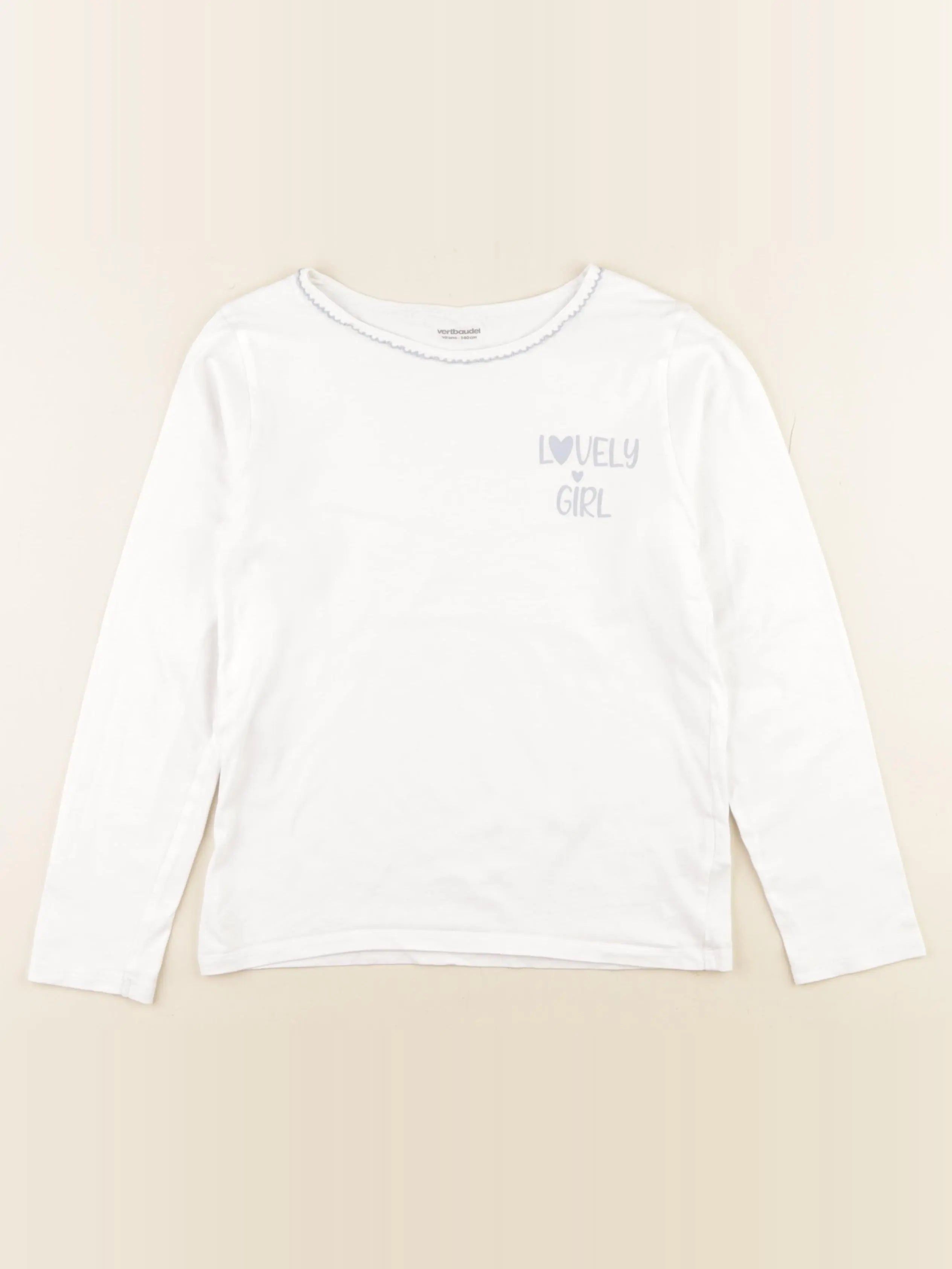 Vertbaudet - maillot de corps blanc - 10 ans