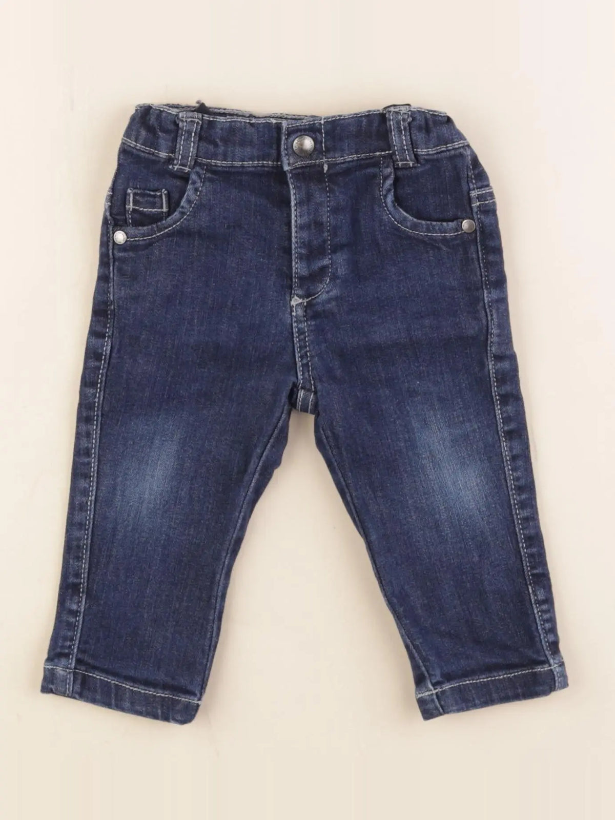 Vertbaudet - jean bleu - 9 mois