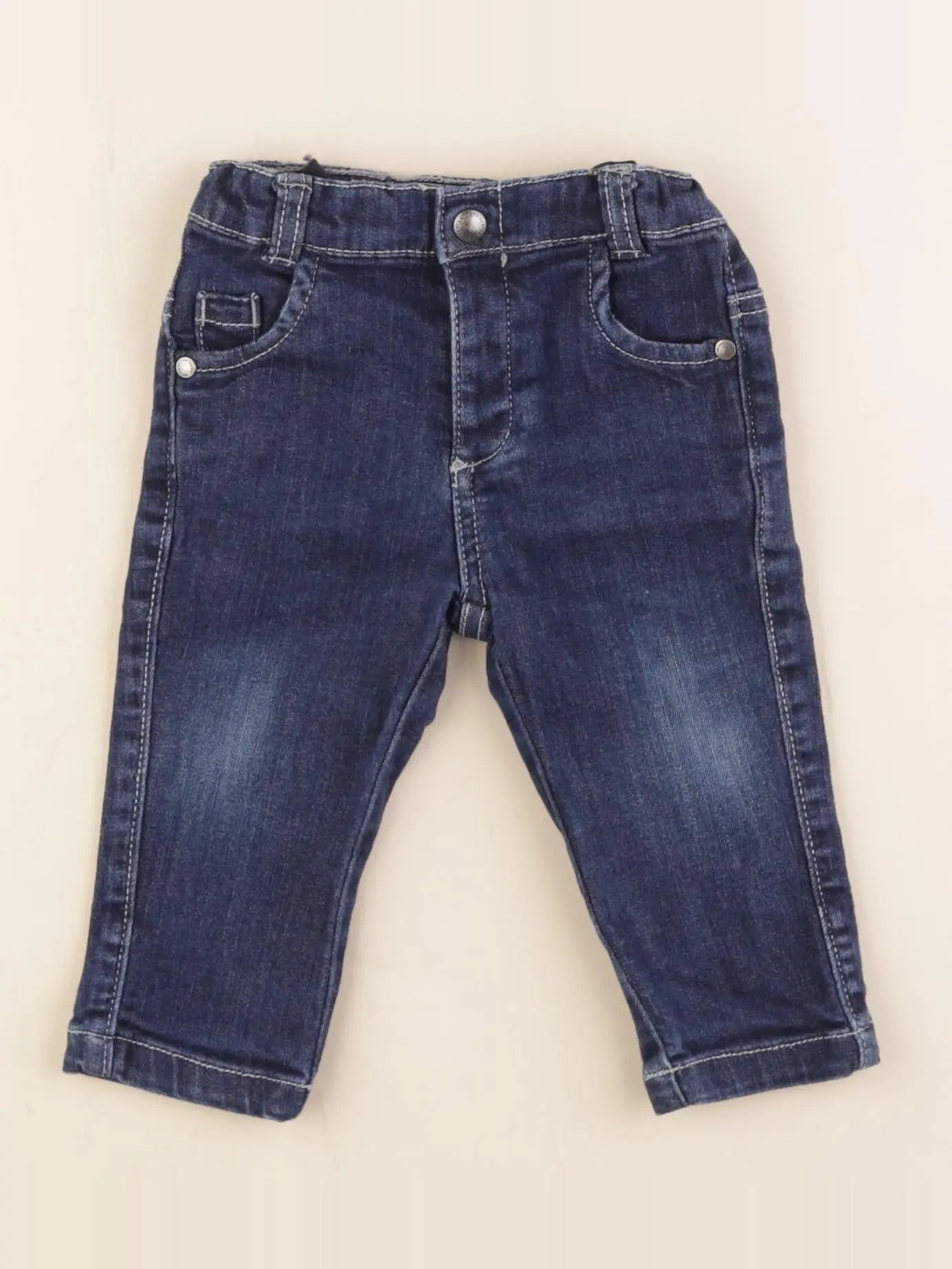 Vertbaudet - jean bleu - 9 mois