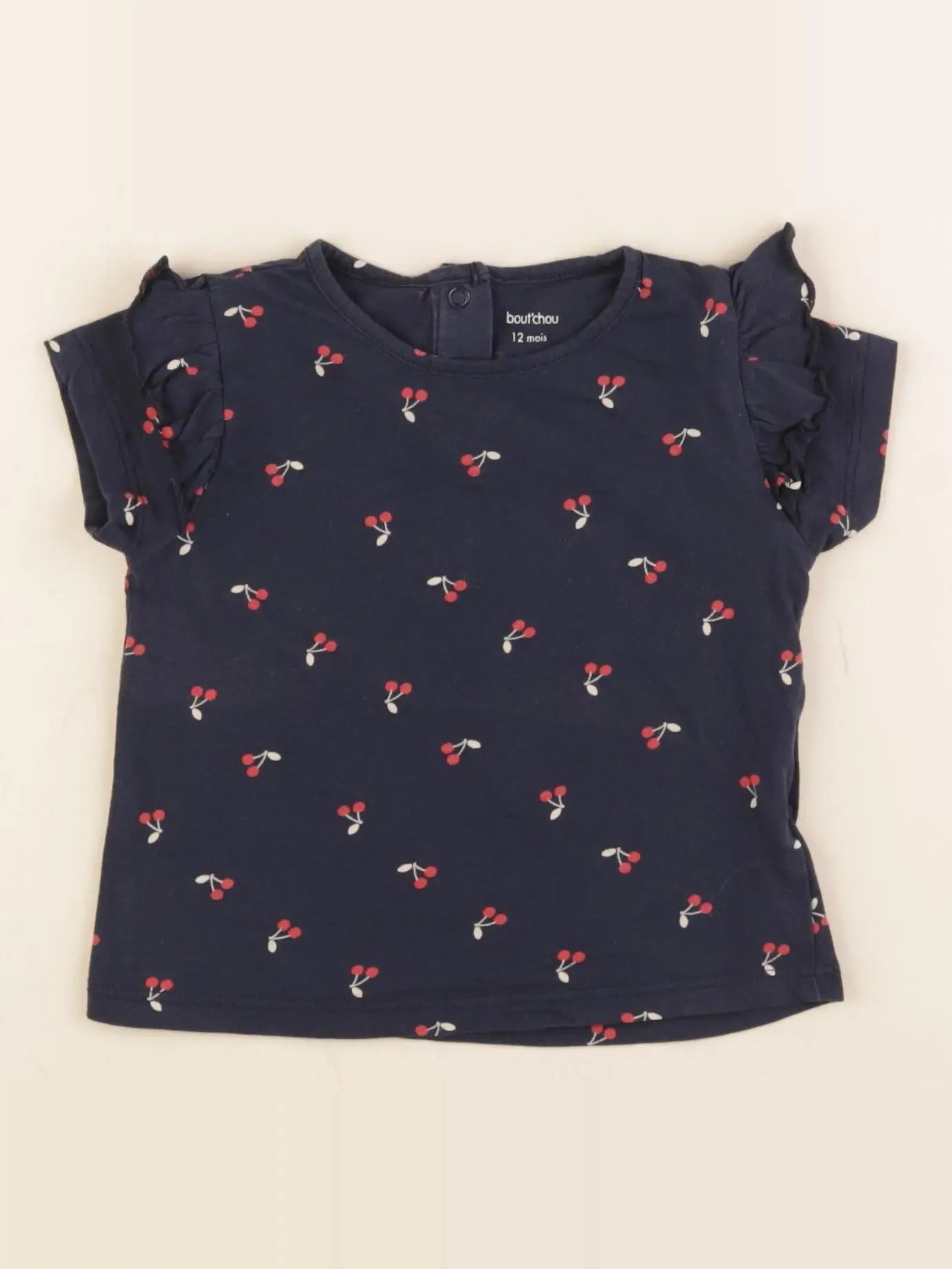 Boutchou - tee-shirt bleu - 12 mois