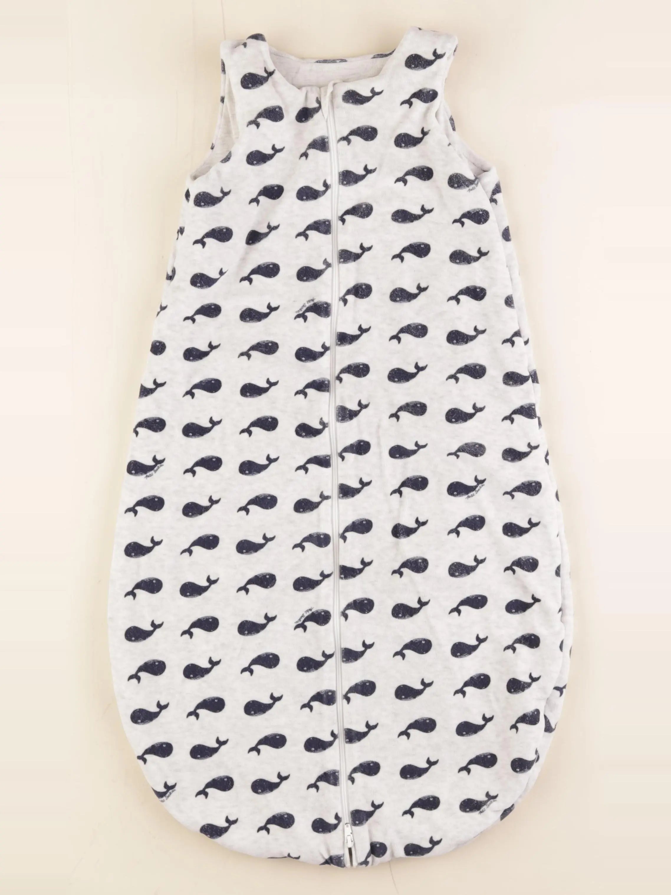 Petit Bateau - gigoteuse blanc, bleu - 6/18 mois