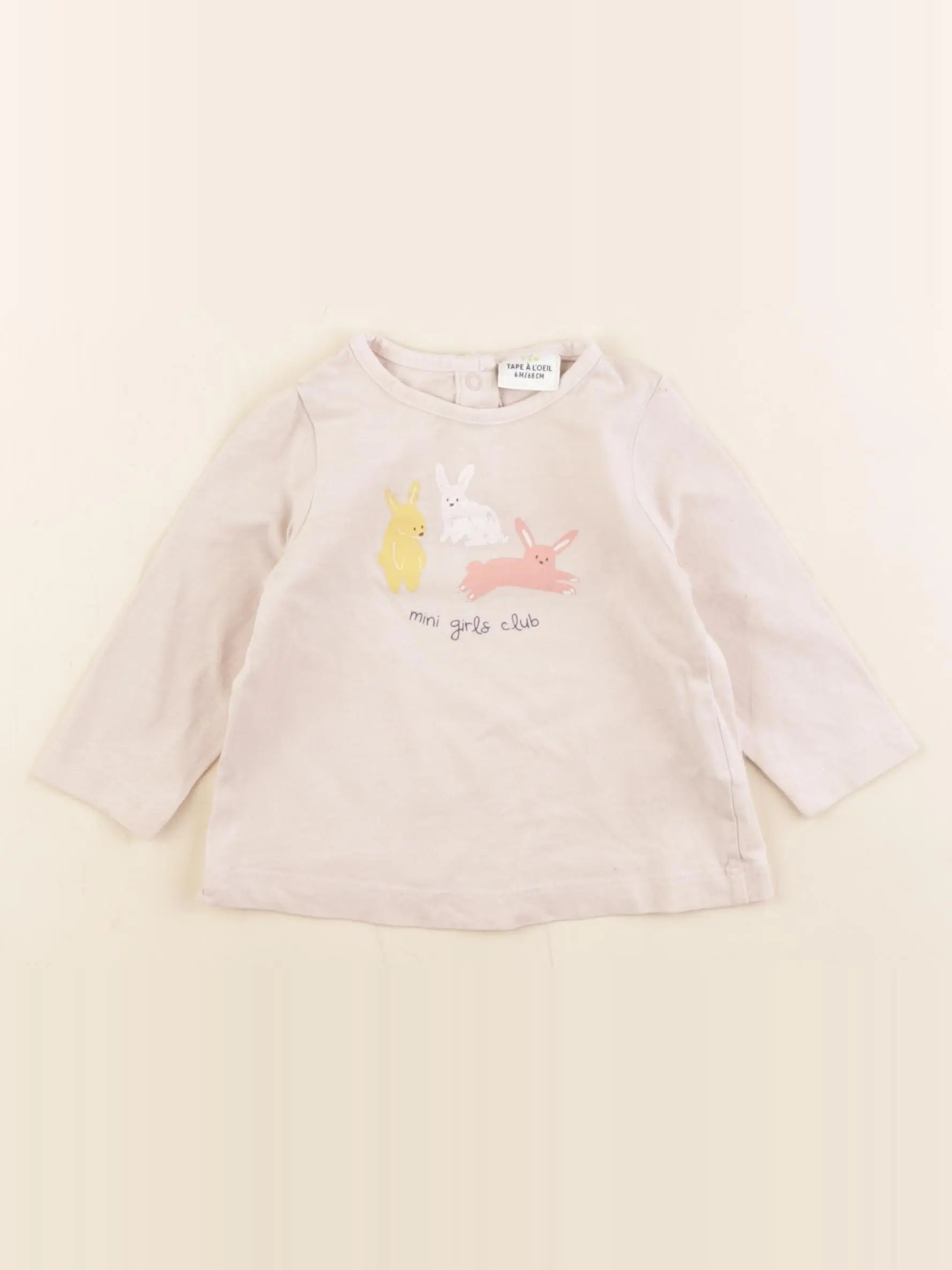 Tape à l'oeil - tee-shirt rose - 6 mois