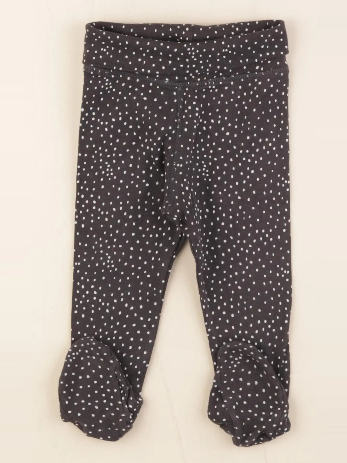 H&M - legging noir - 6/9 mois