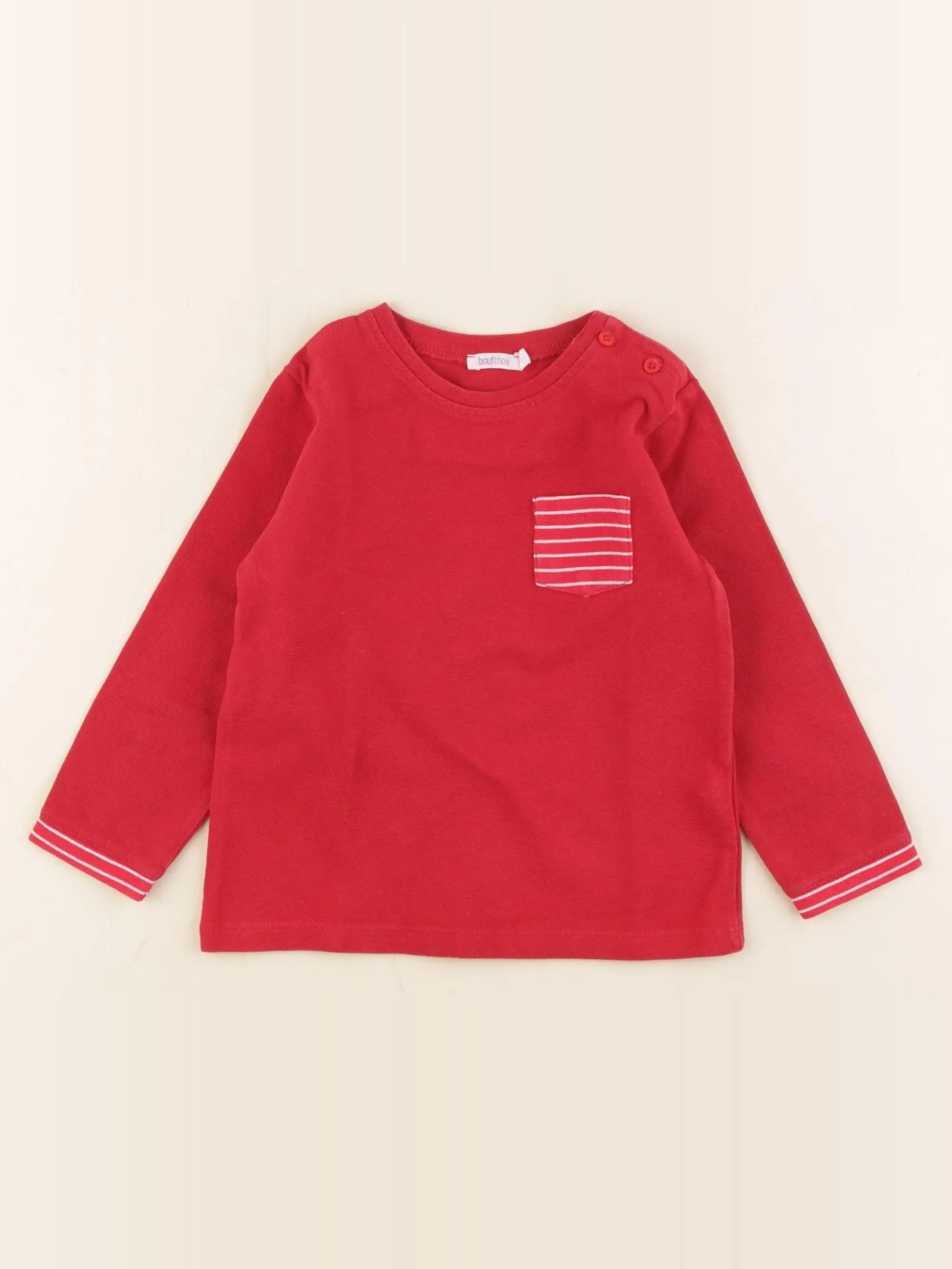 Boutchou - tee-shirt rouge - 24 mois