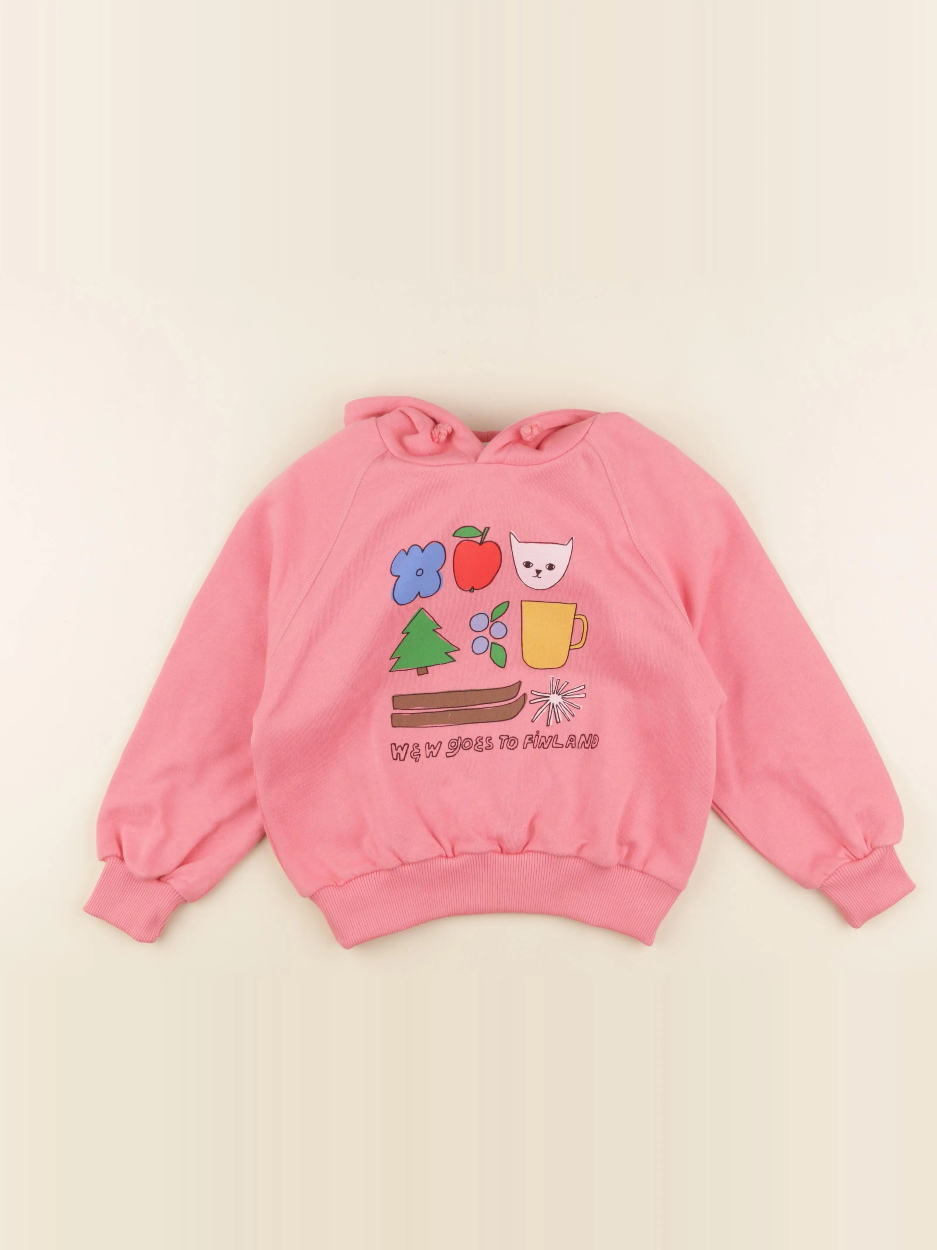 Sweat à capuche  rose