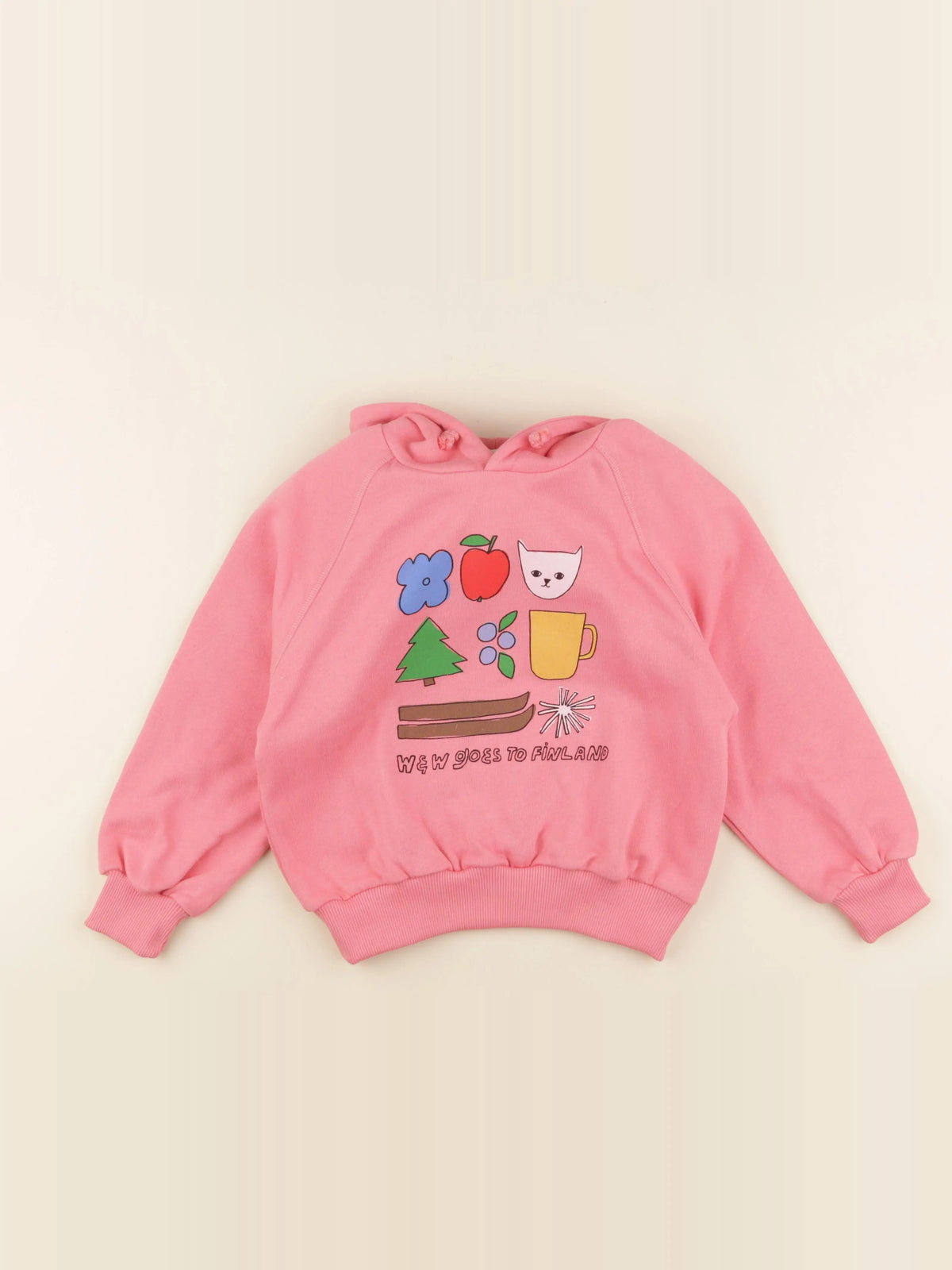 Sweat à capuche  rose