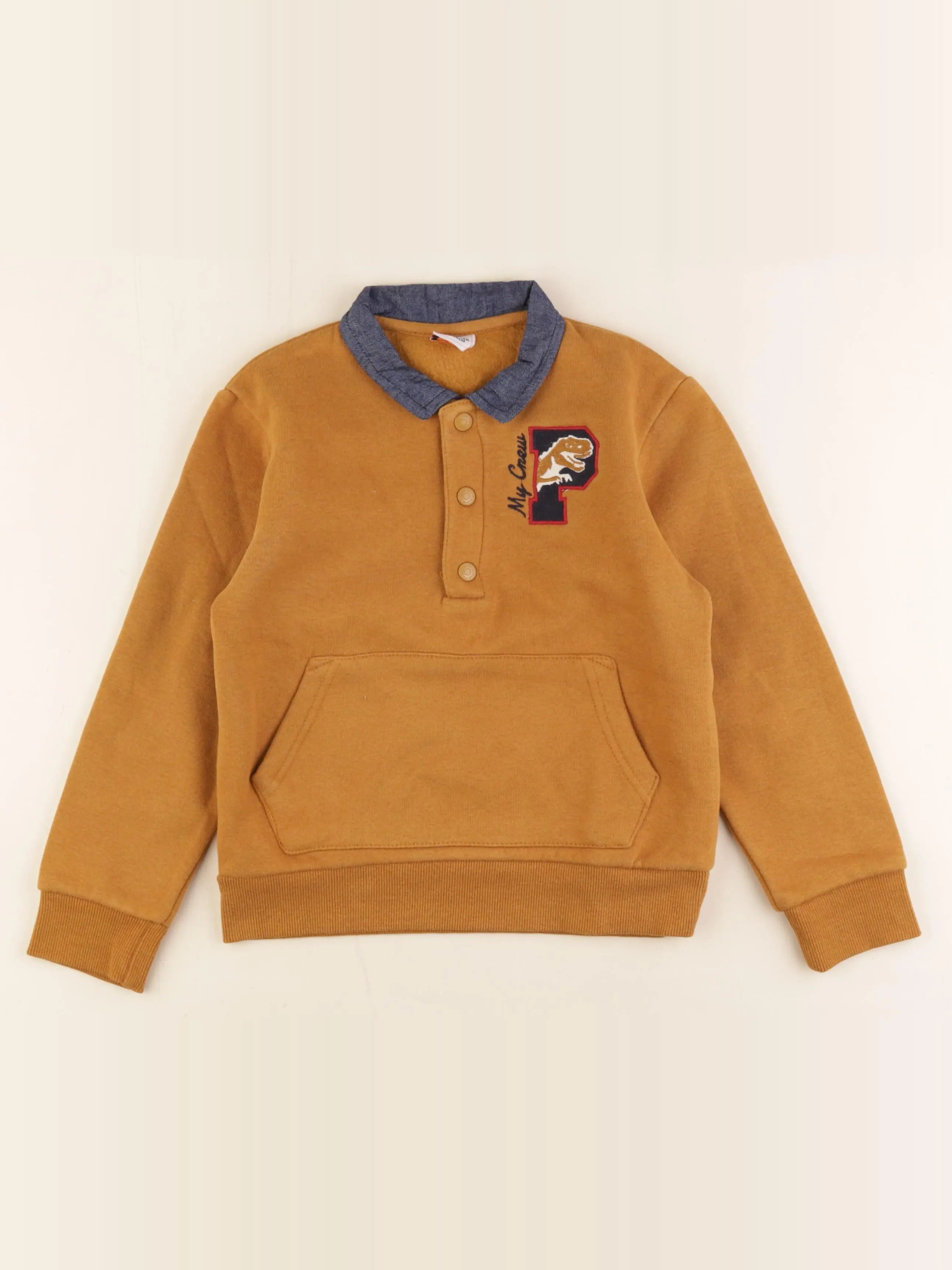 Tape à l'oeil - sweat marron - 8 ans