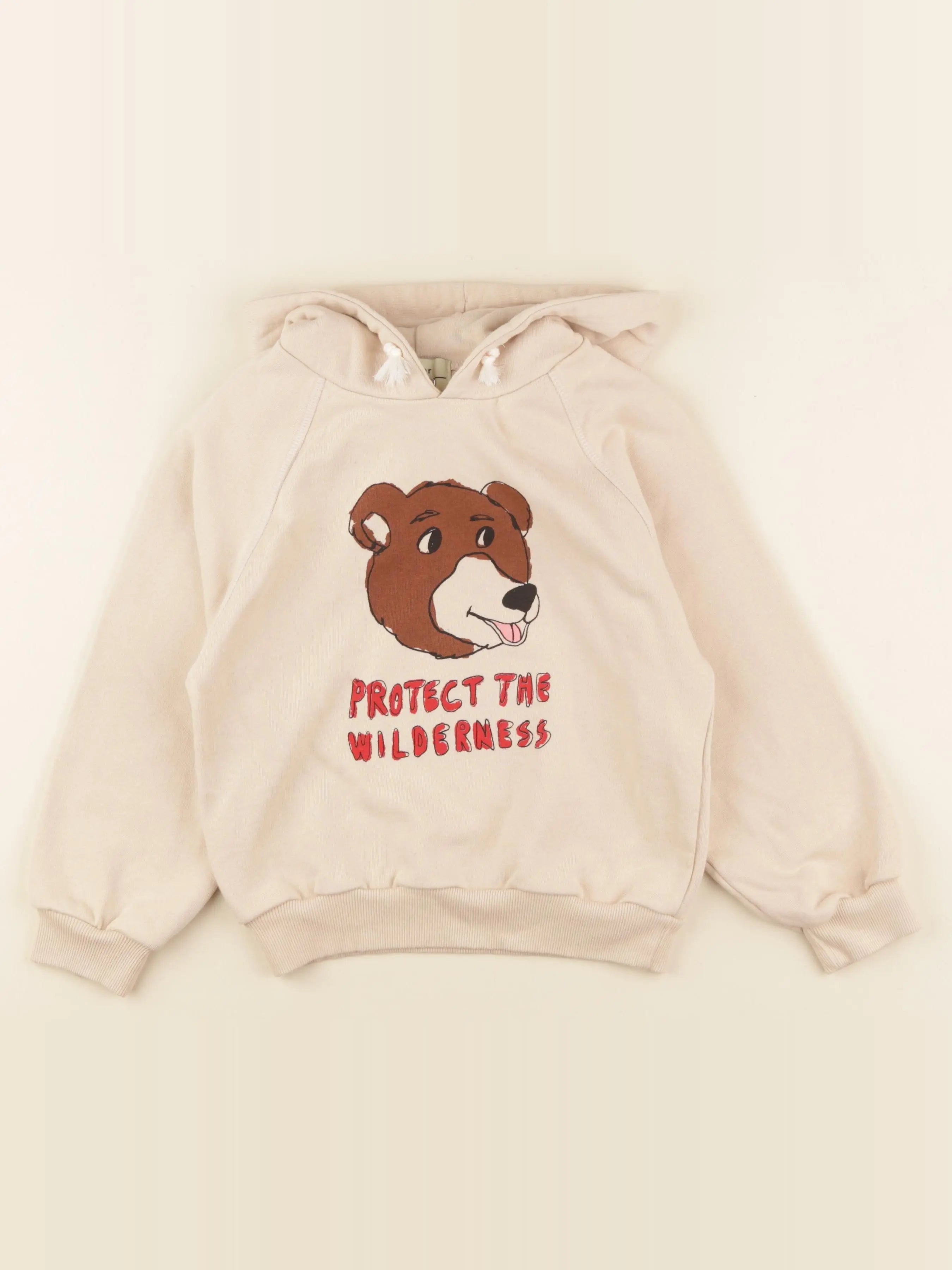 Sweat à capuche  beige