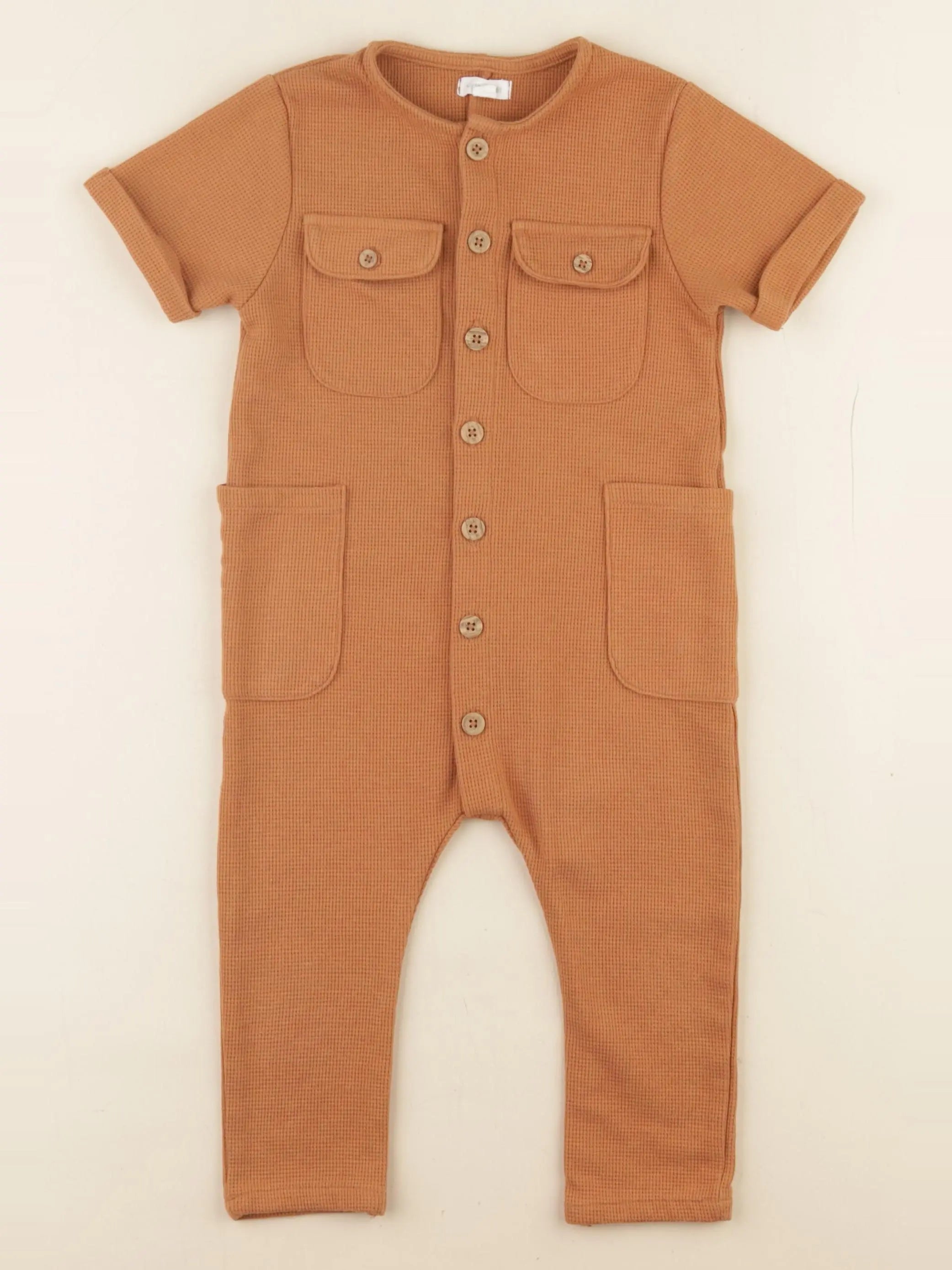 Vertbaudet - combinaison marron - 24 mois