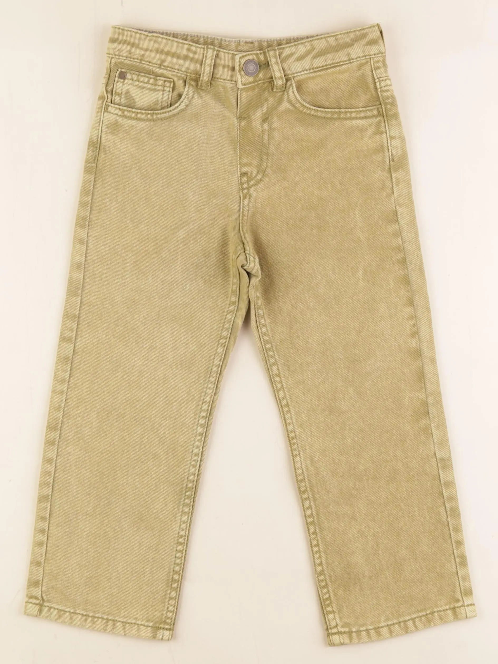 H&M - jean vert - 3/4 ans