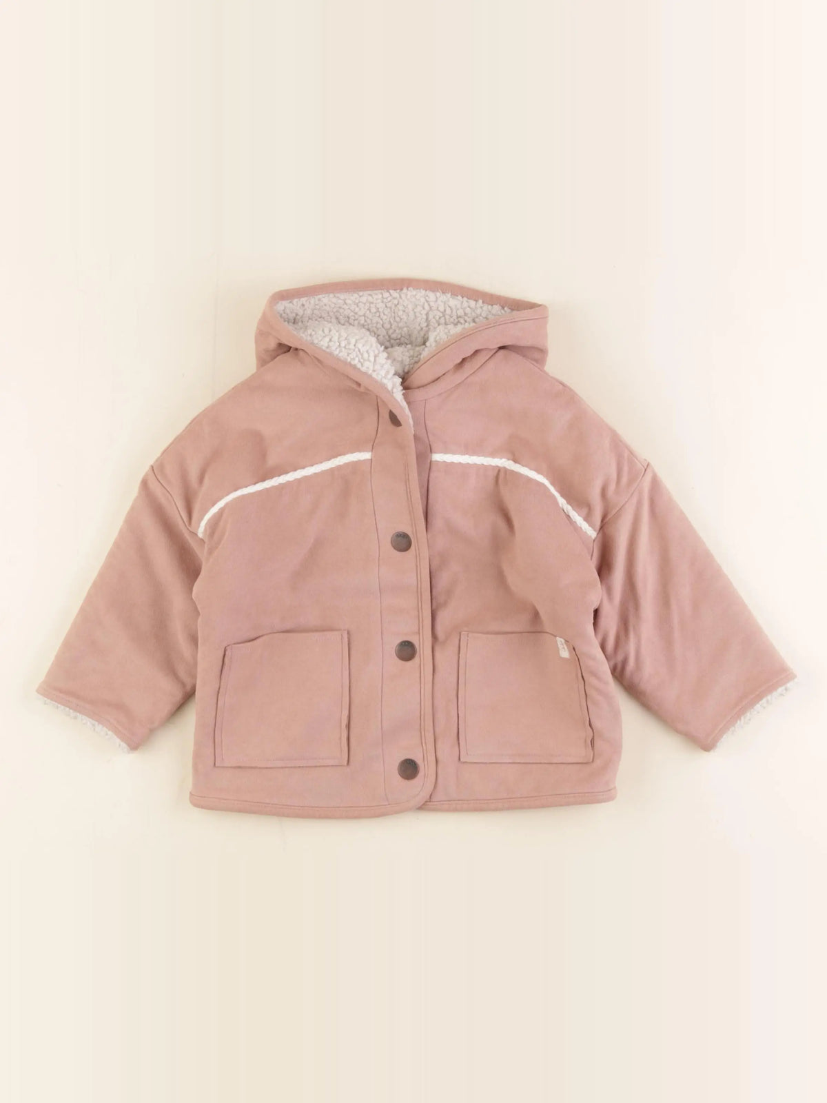 IKKS - veste doublé rose - 18 mois