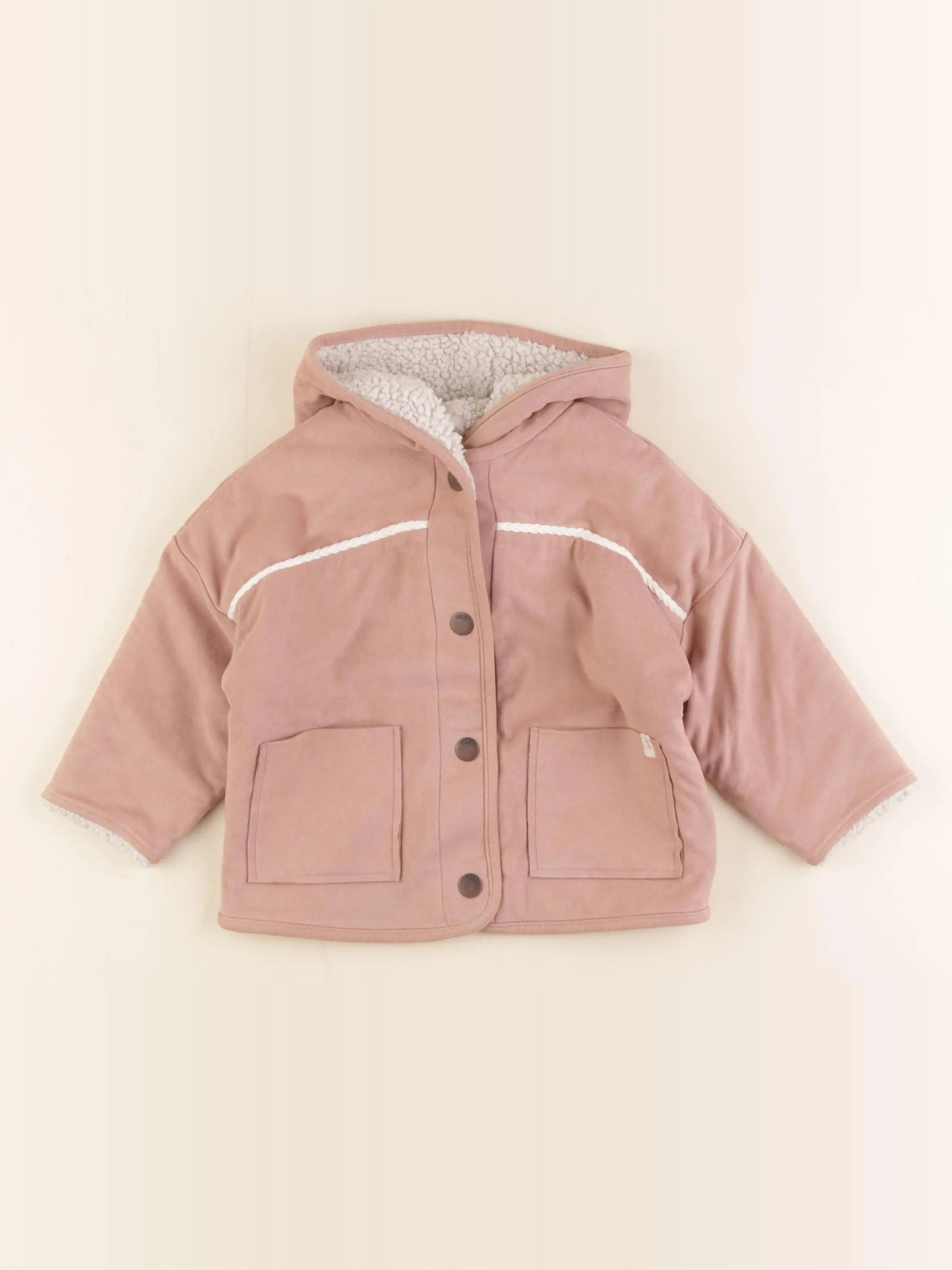 IKKS - veste doublé rose - 18 mois