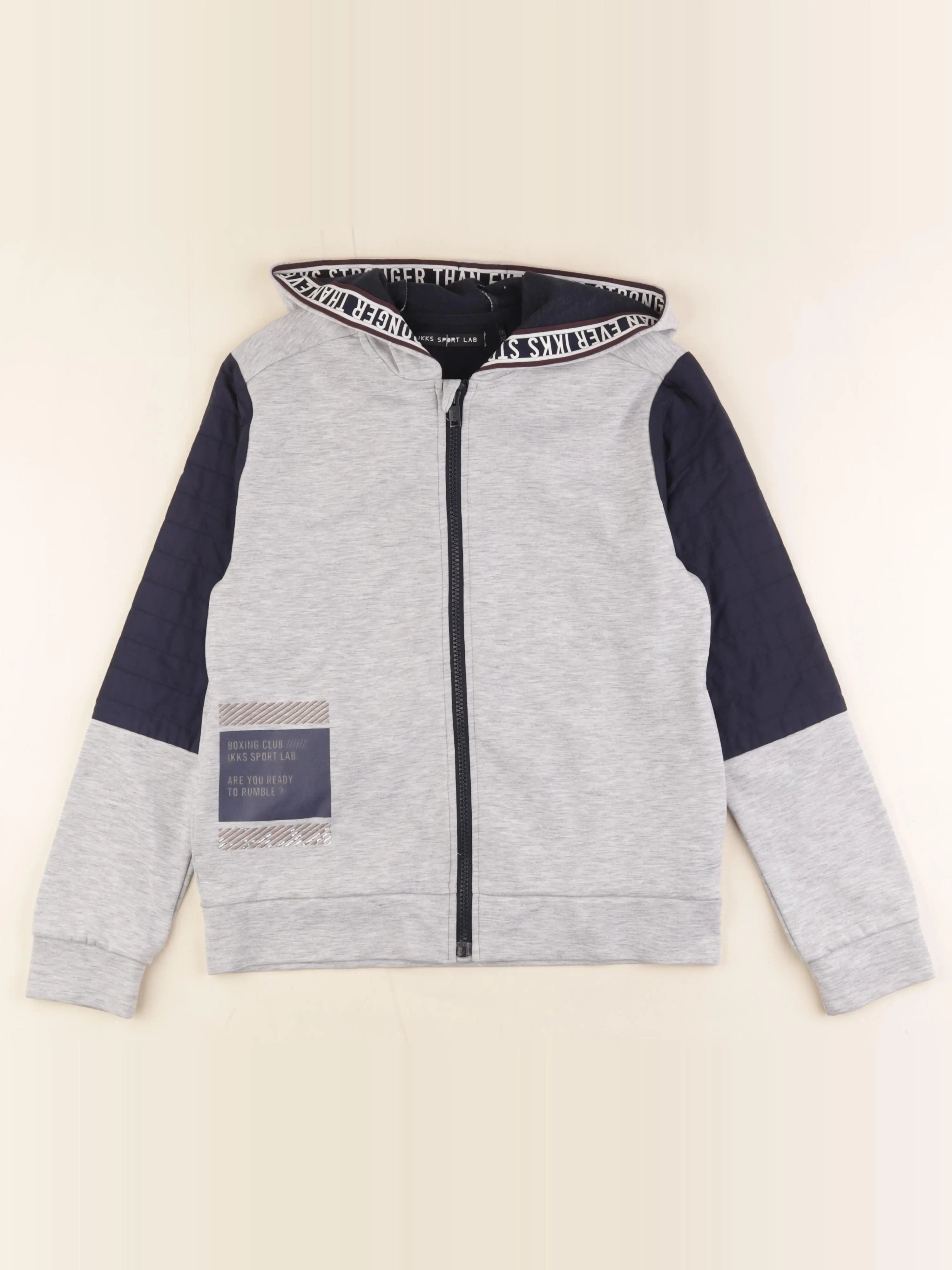 IKKS - sweat gris - 12 ans