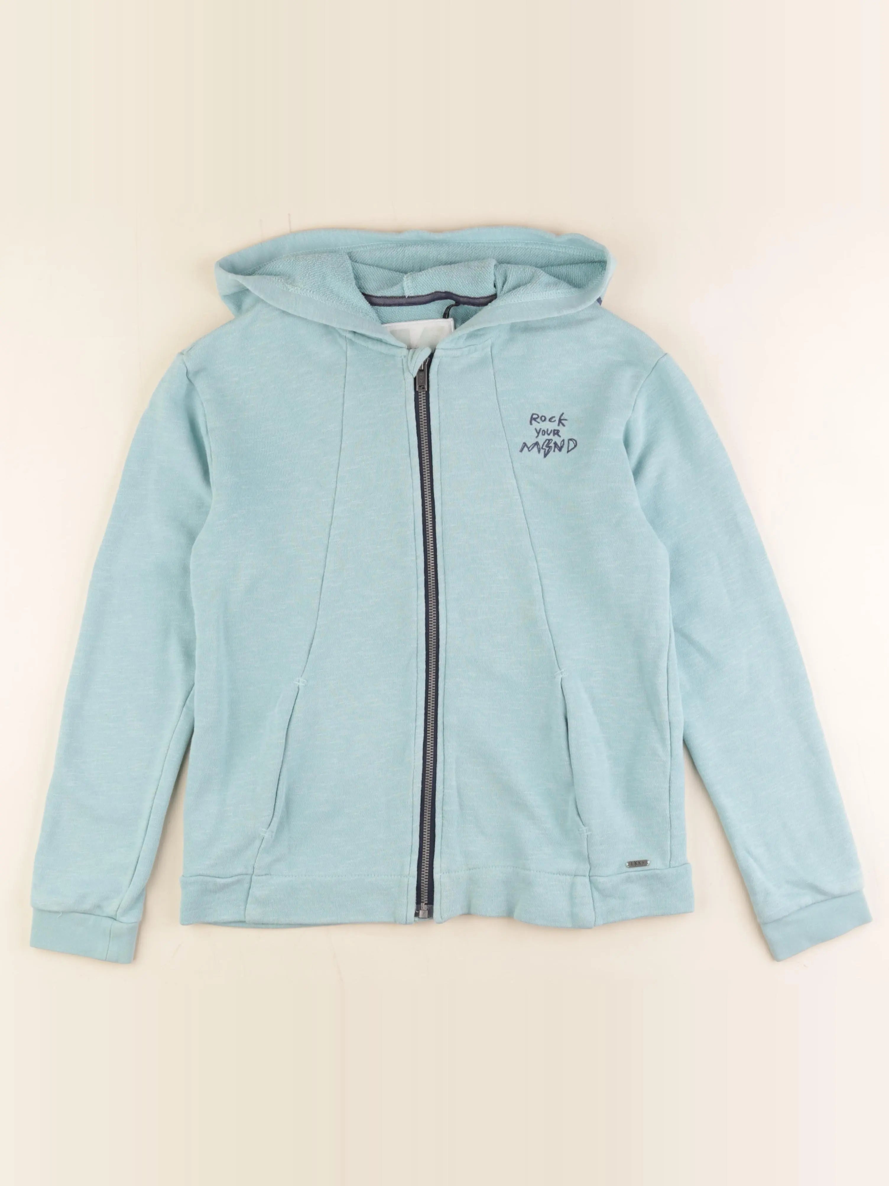 IKKS - sweat imprimé au dos vert - 12 ans