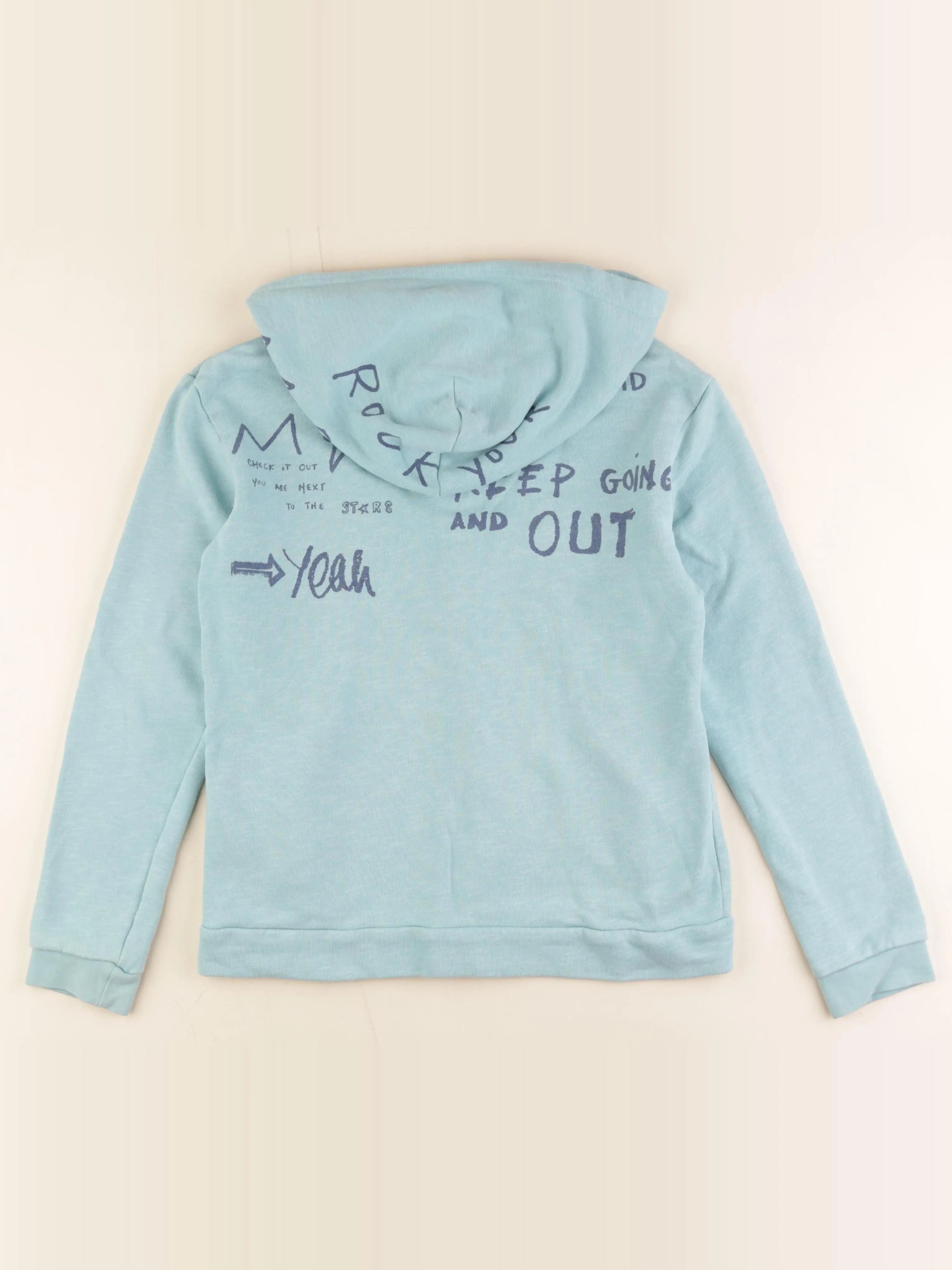 IKKS - sweat imprimé au dos vert - 12 ans