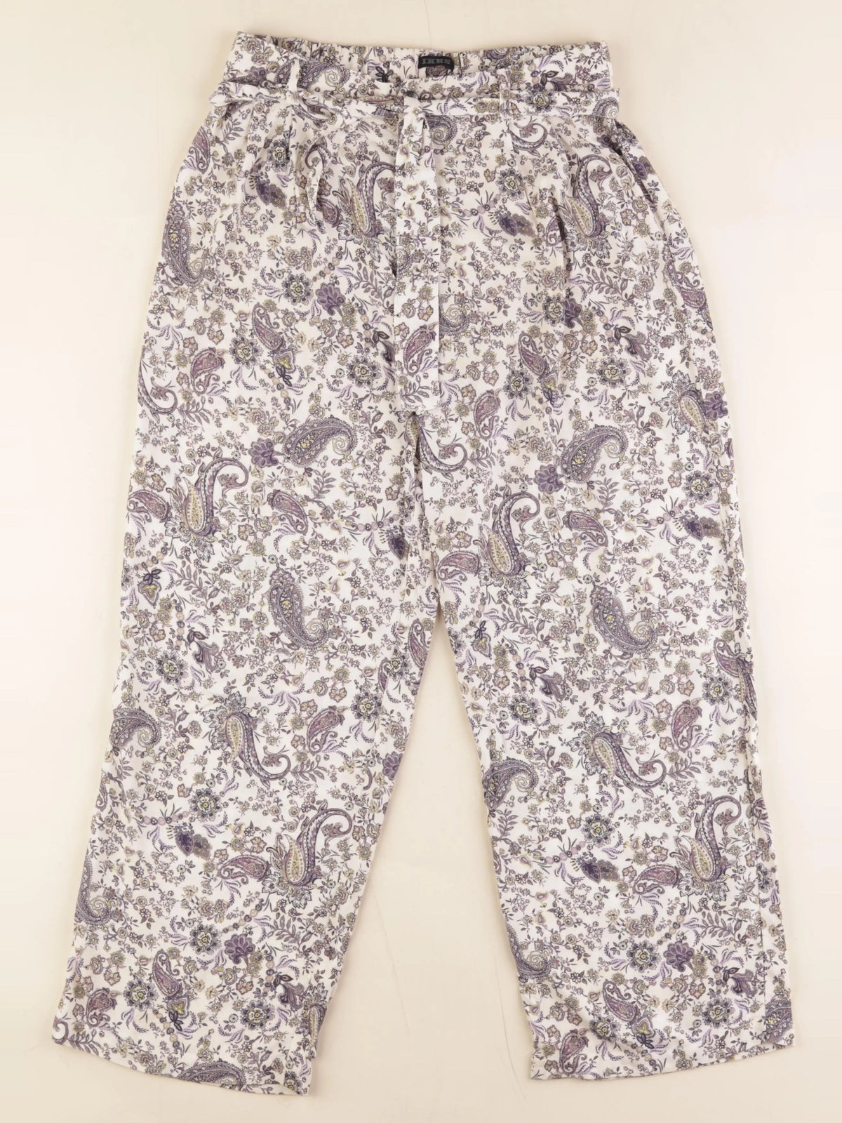 IKKS - pantalon beige, violet - 12 ans