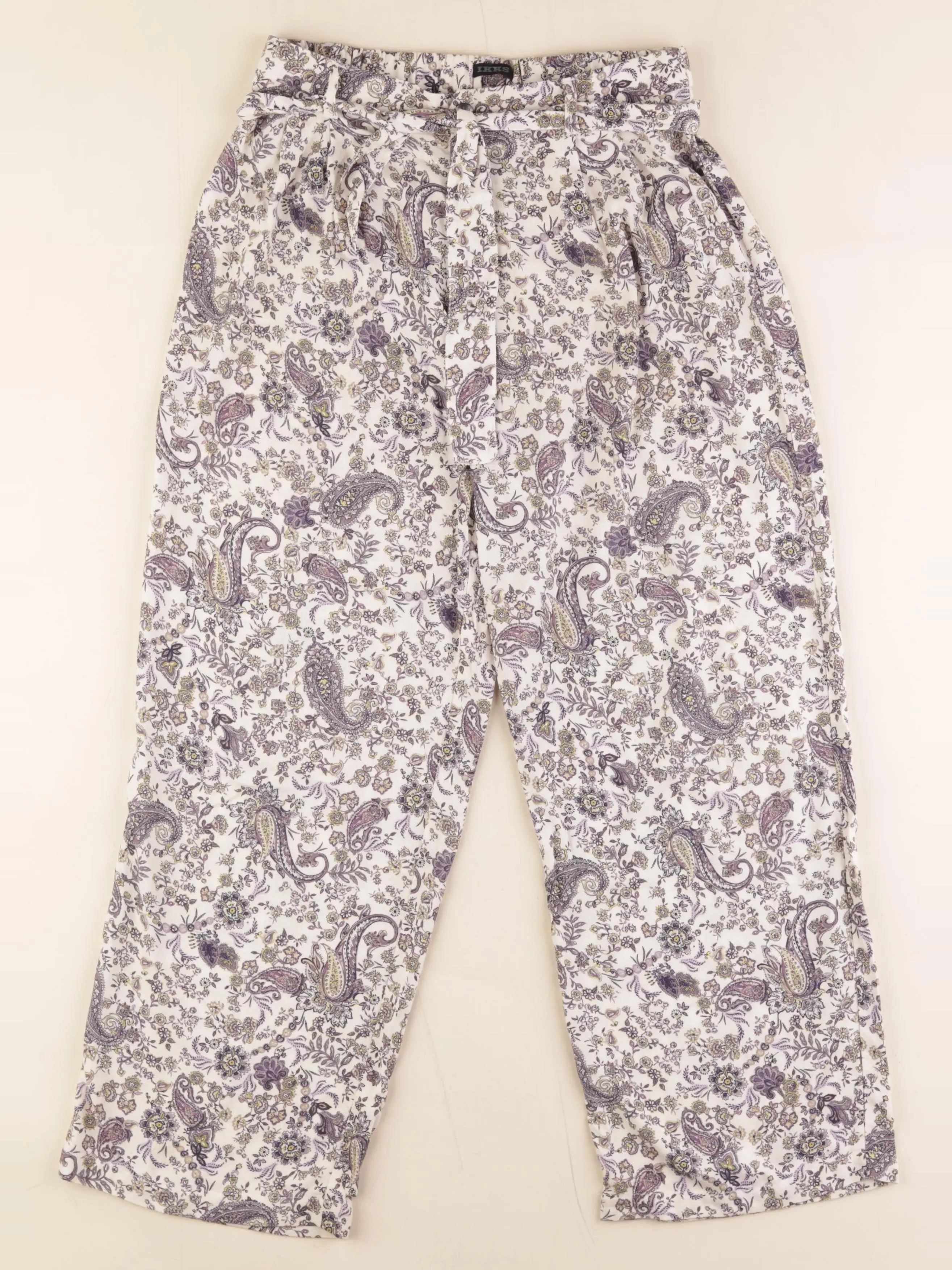 IKKS - pantalon beige, violet - 12 ans