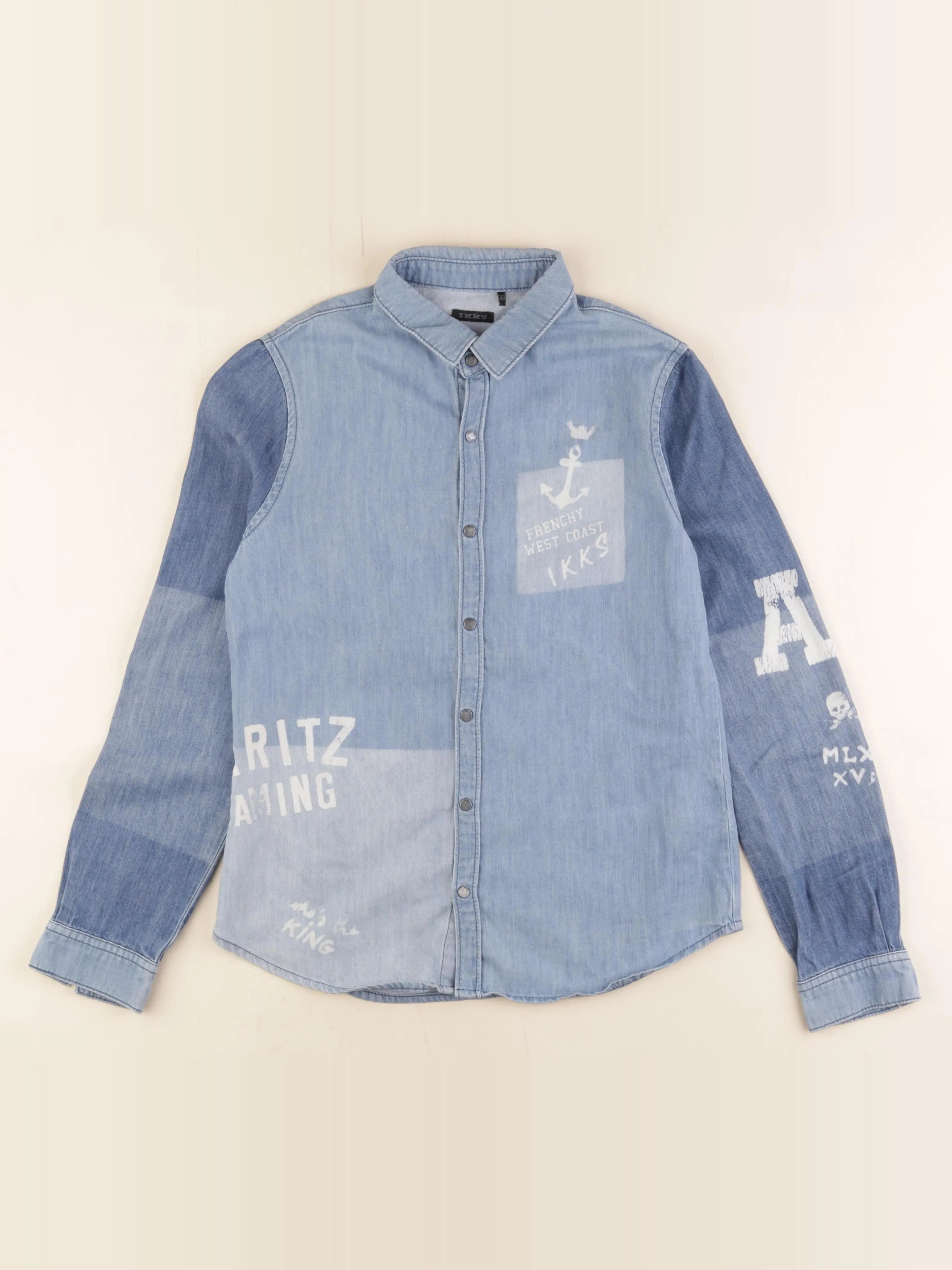 IKKS - chemise bleu - 12 ans