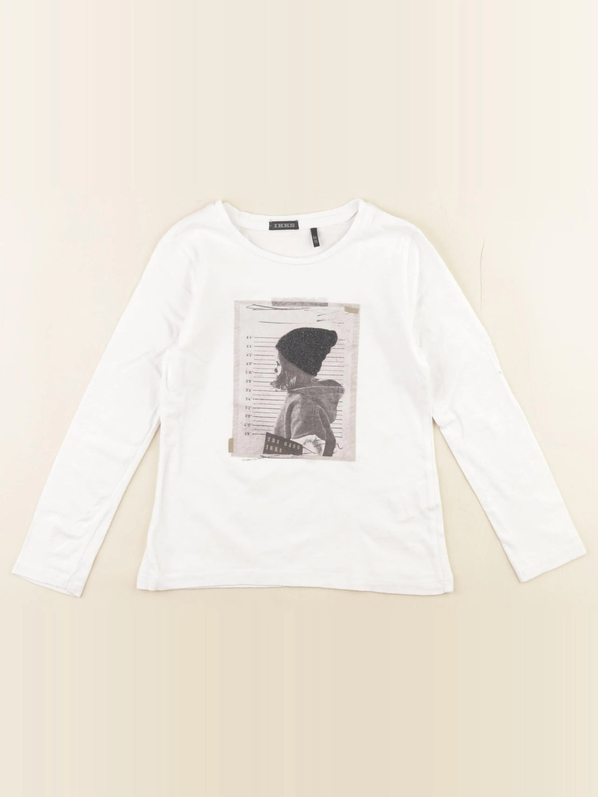 IKKS - tee-shirt blanc - 6 ans
