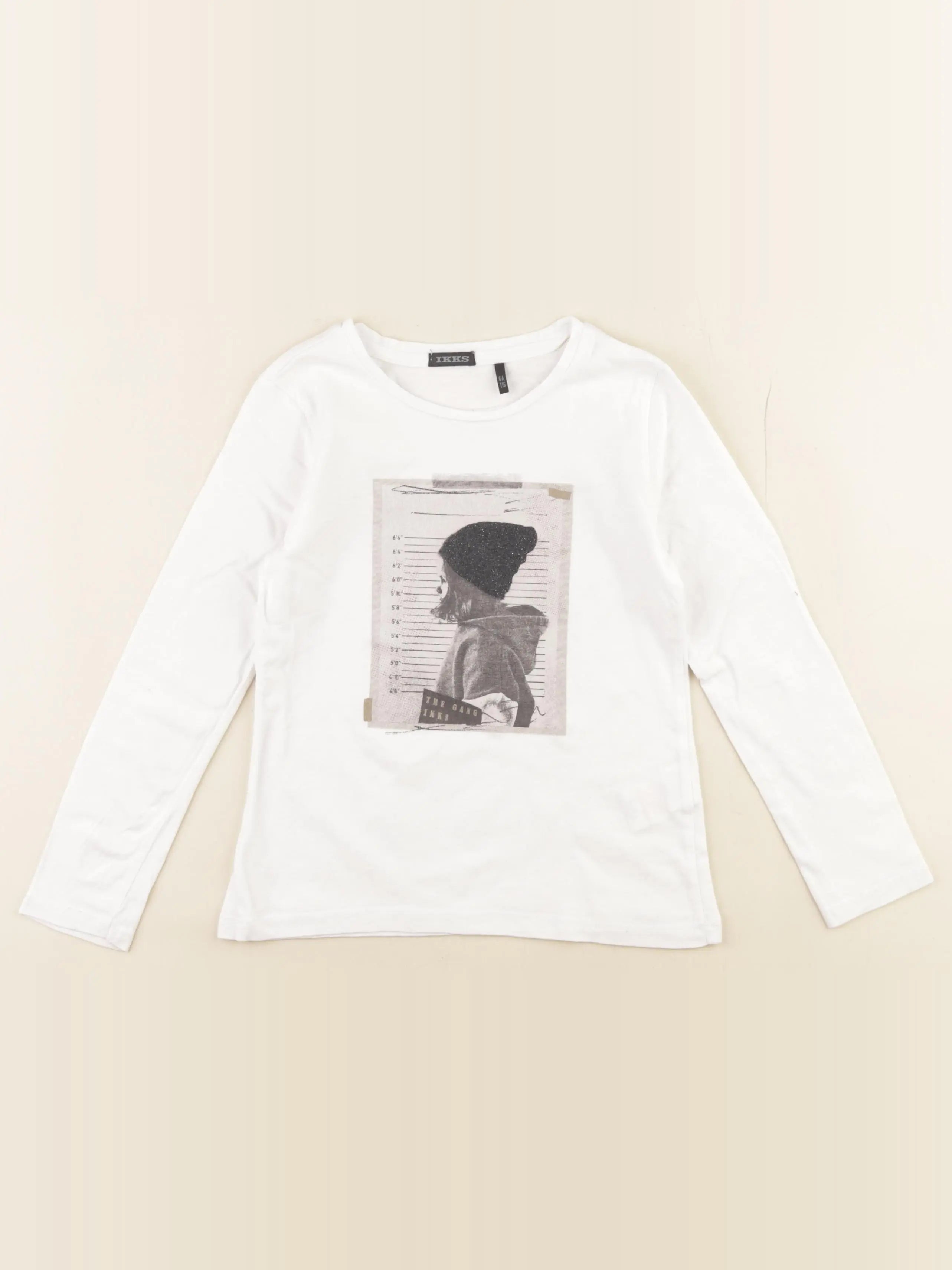IKKS - tee-shirt blanc - 6 ans