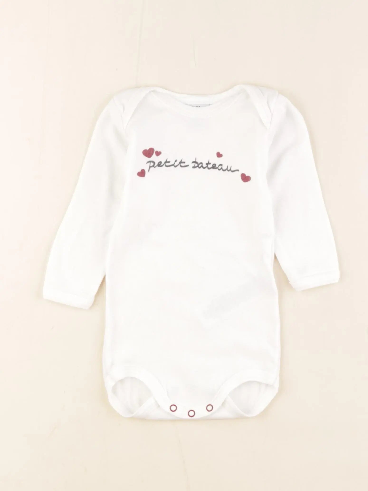 Petit Bateau - body blanc - 6 mois
