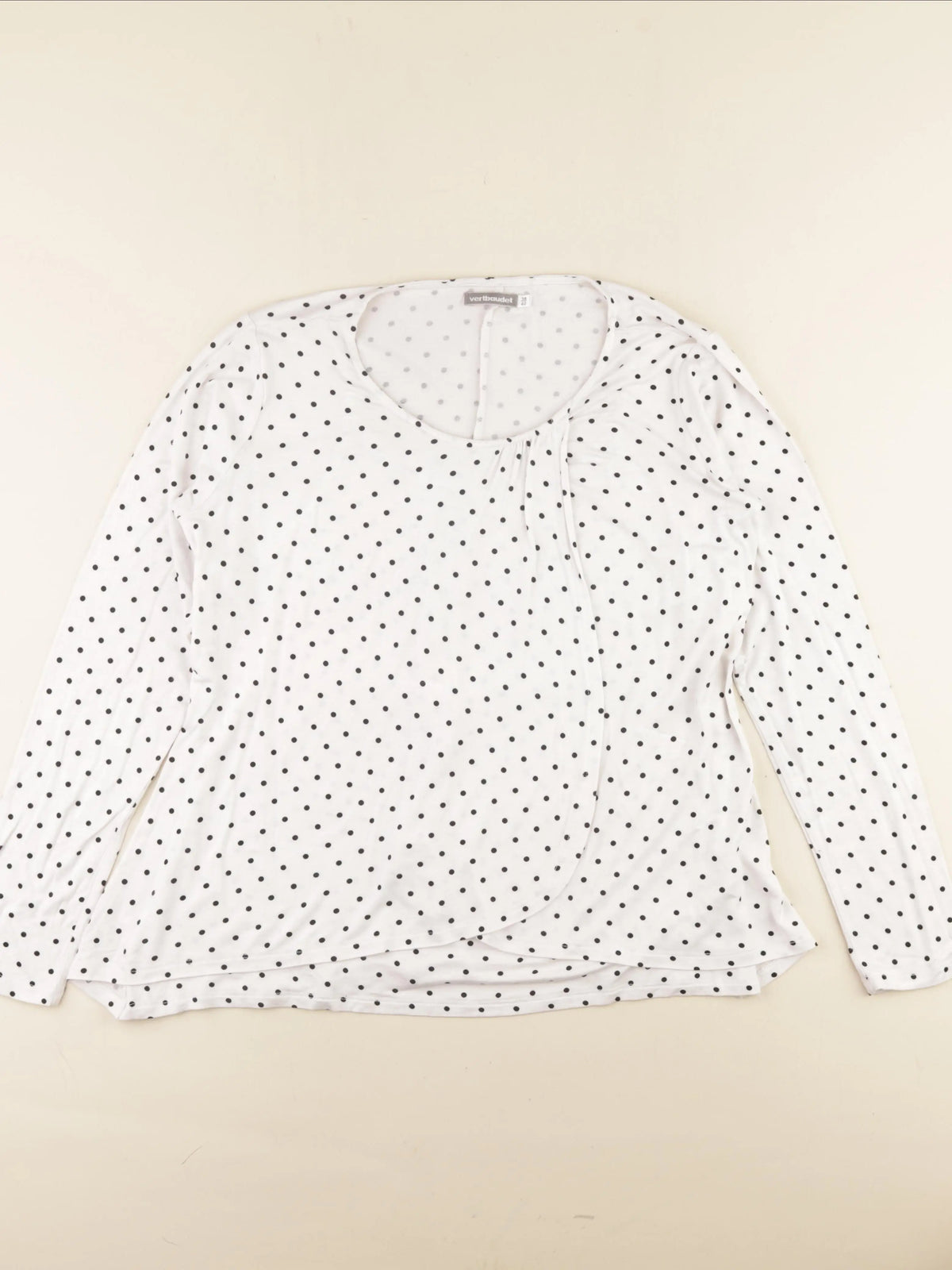 Vertbaudet - tee-shirt grossesse, allaitement blanc, noir - 38 à 40