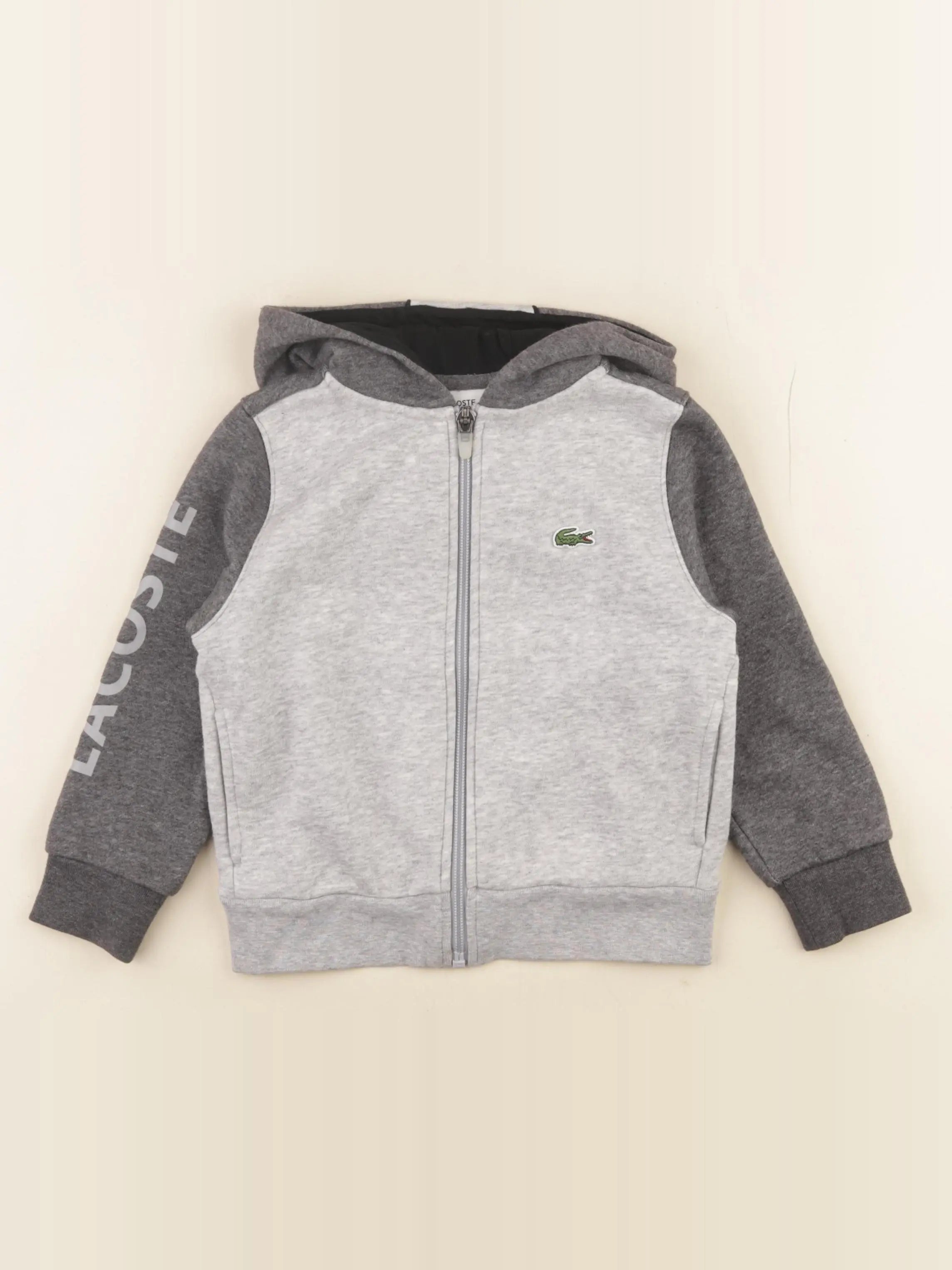 Lacoste - sweat gris - 4 ans