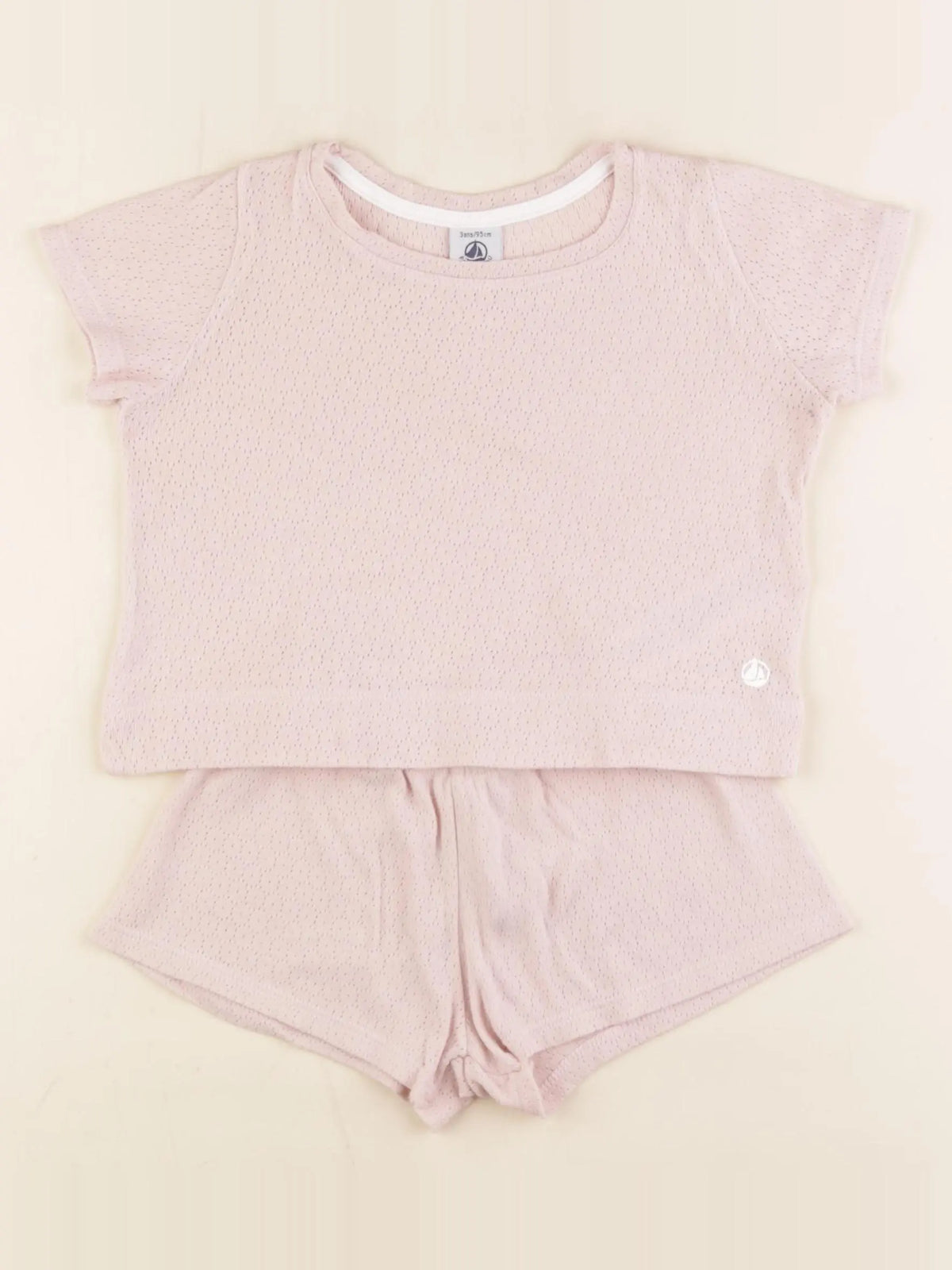 Petit Bateau - pyjama coton rose - 3 ans