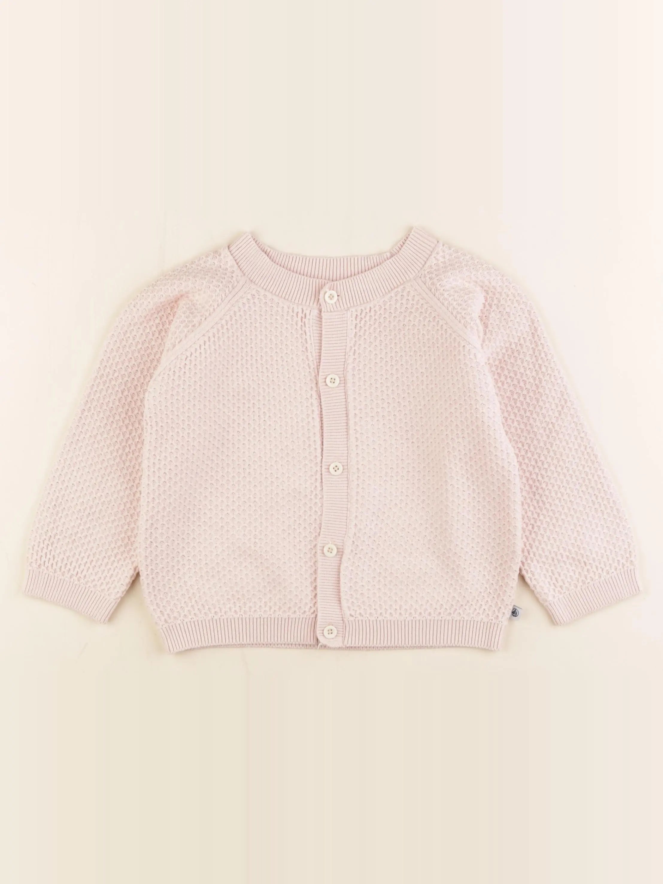 Petit Bateau - gilet rose - 36 mois