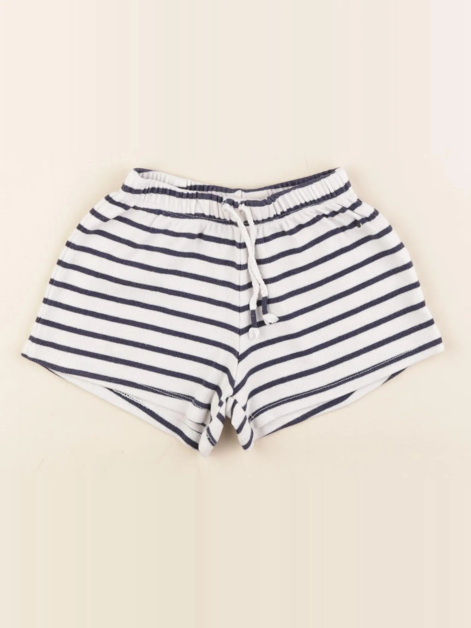 Zara - short blanc, bleu - 18/24 mois