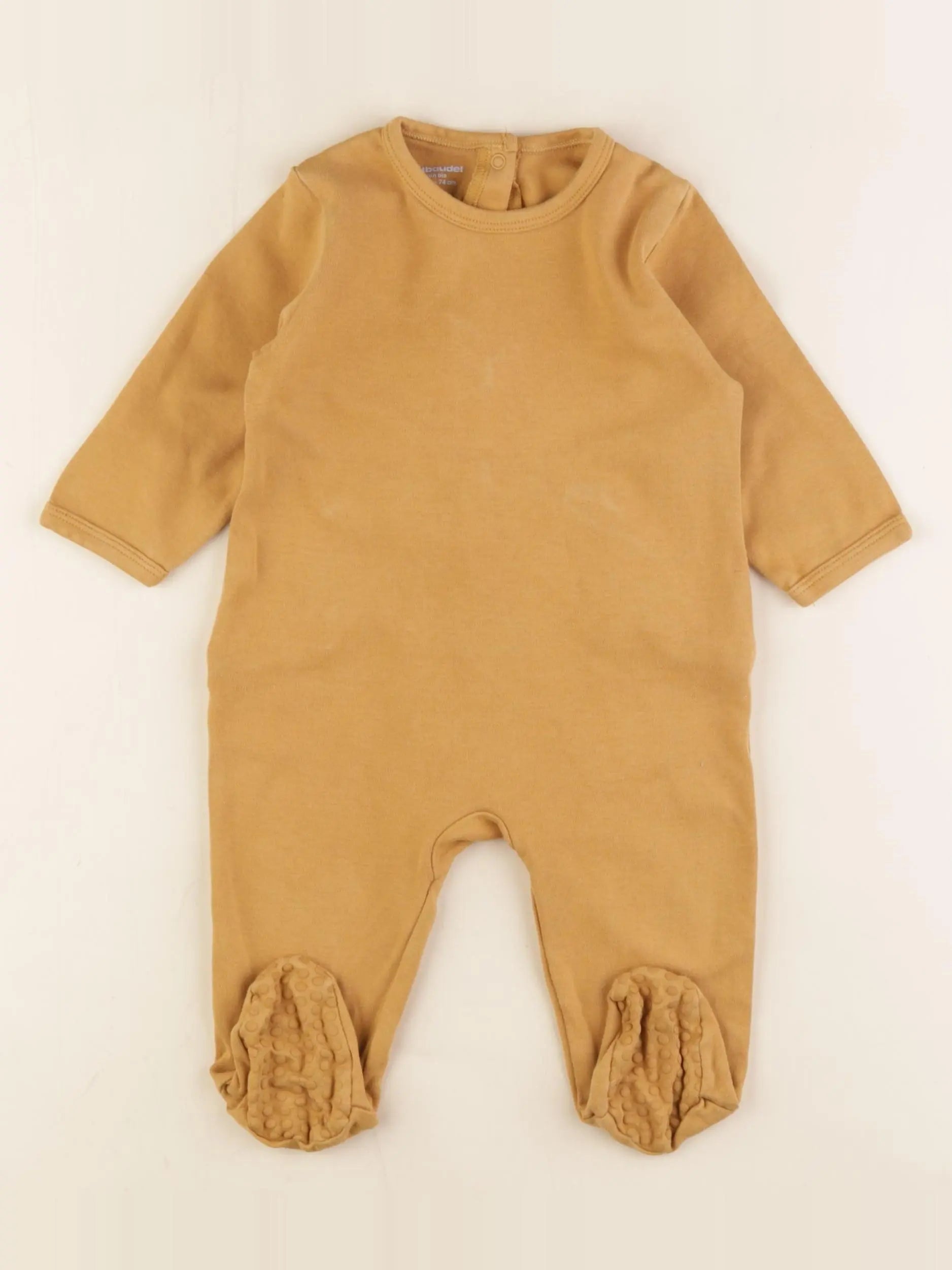 Vertbaudet - pyjama coton marron - 12 mois