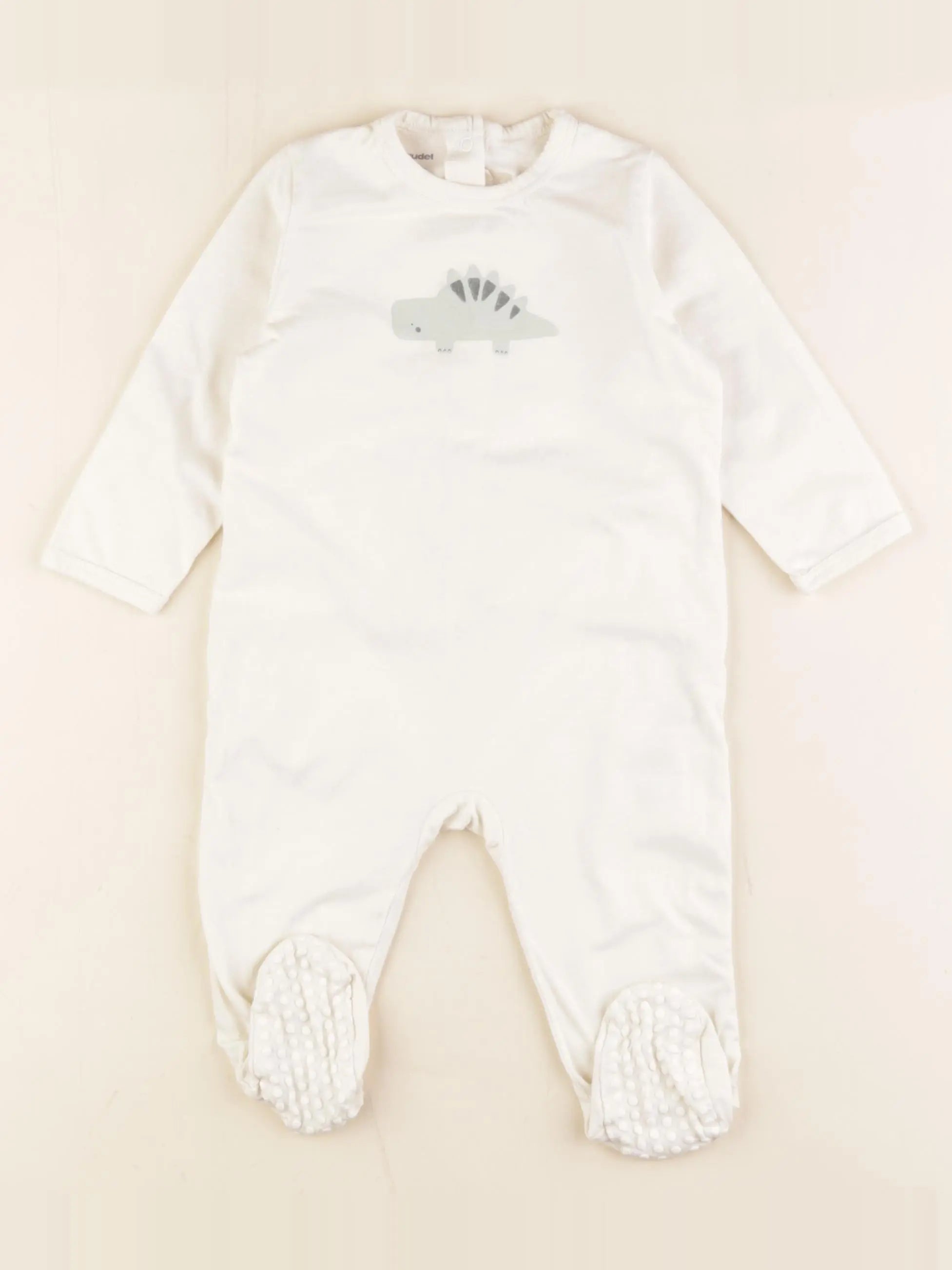 Vertbaudet - pyjama coton beige - 12 mois