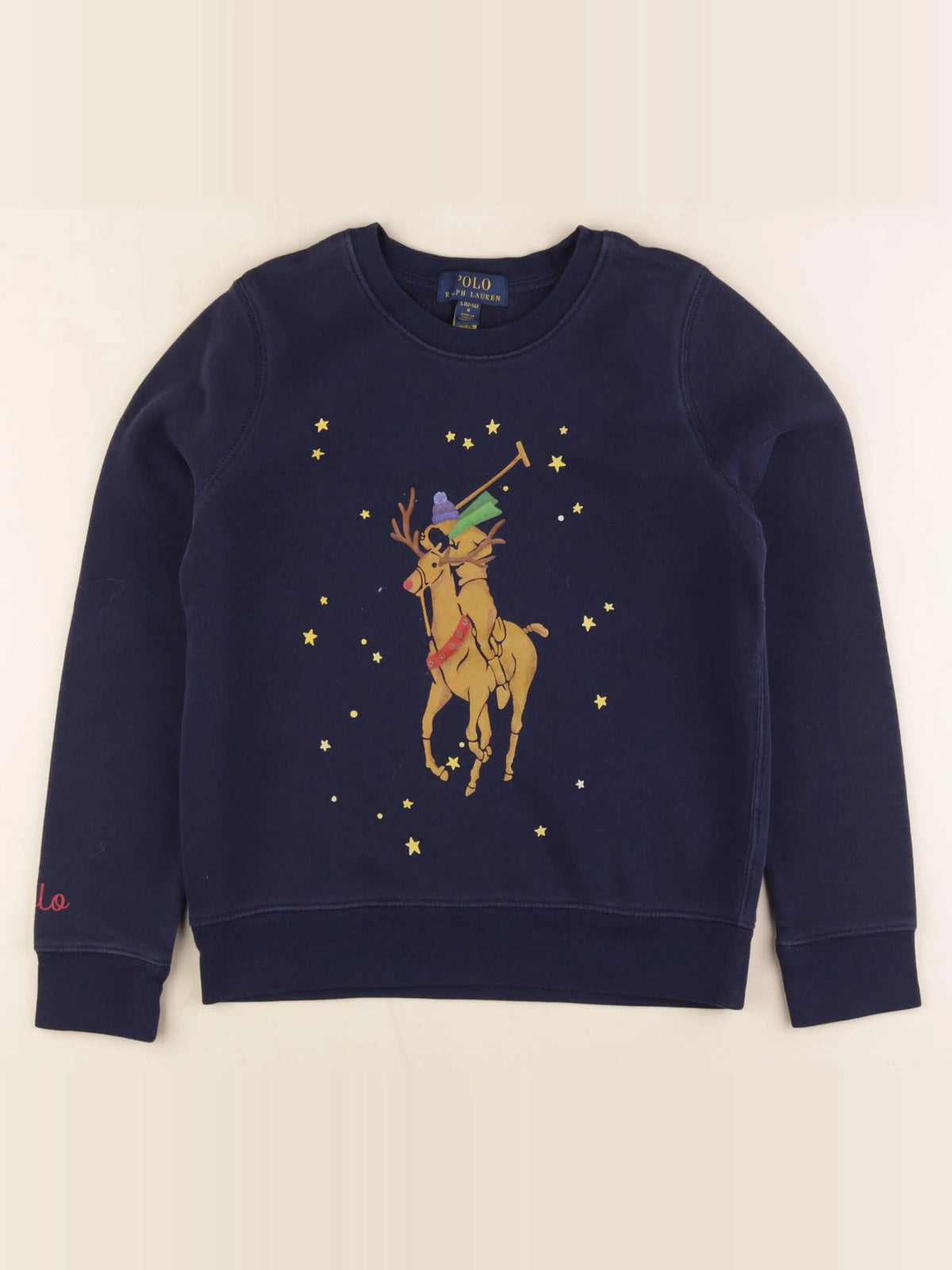 Ralph Lauren - sweat bleu - 12/14 ans