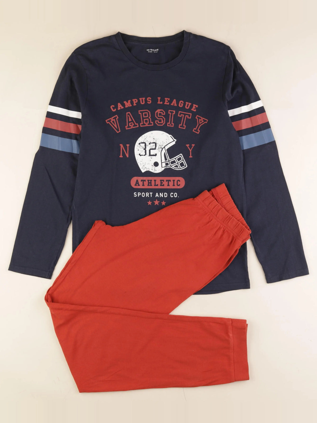 Vertbaudet - pyjama coton multicolore - 14 ans