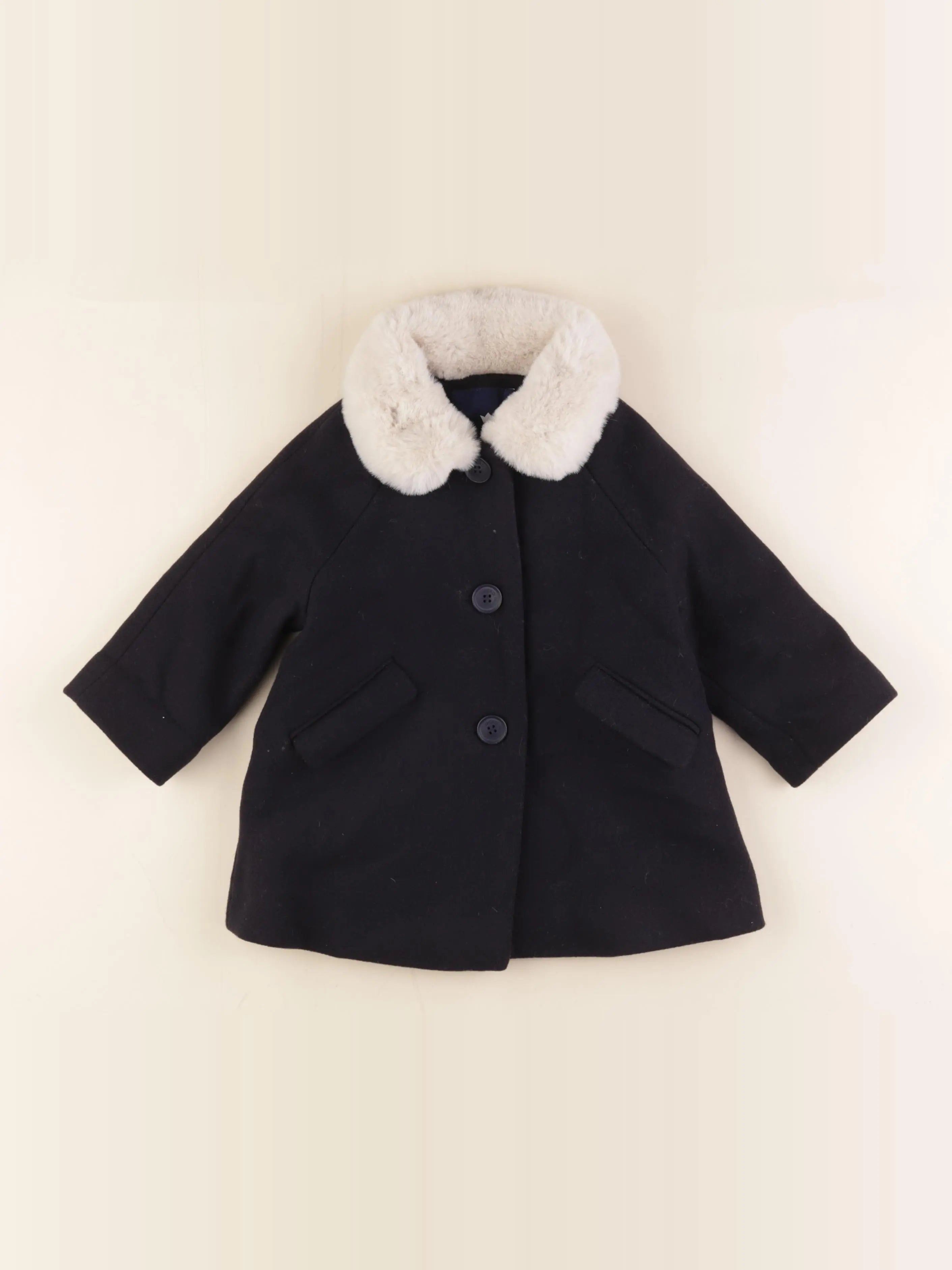 Jacadi - manteau bleu - 18 mois