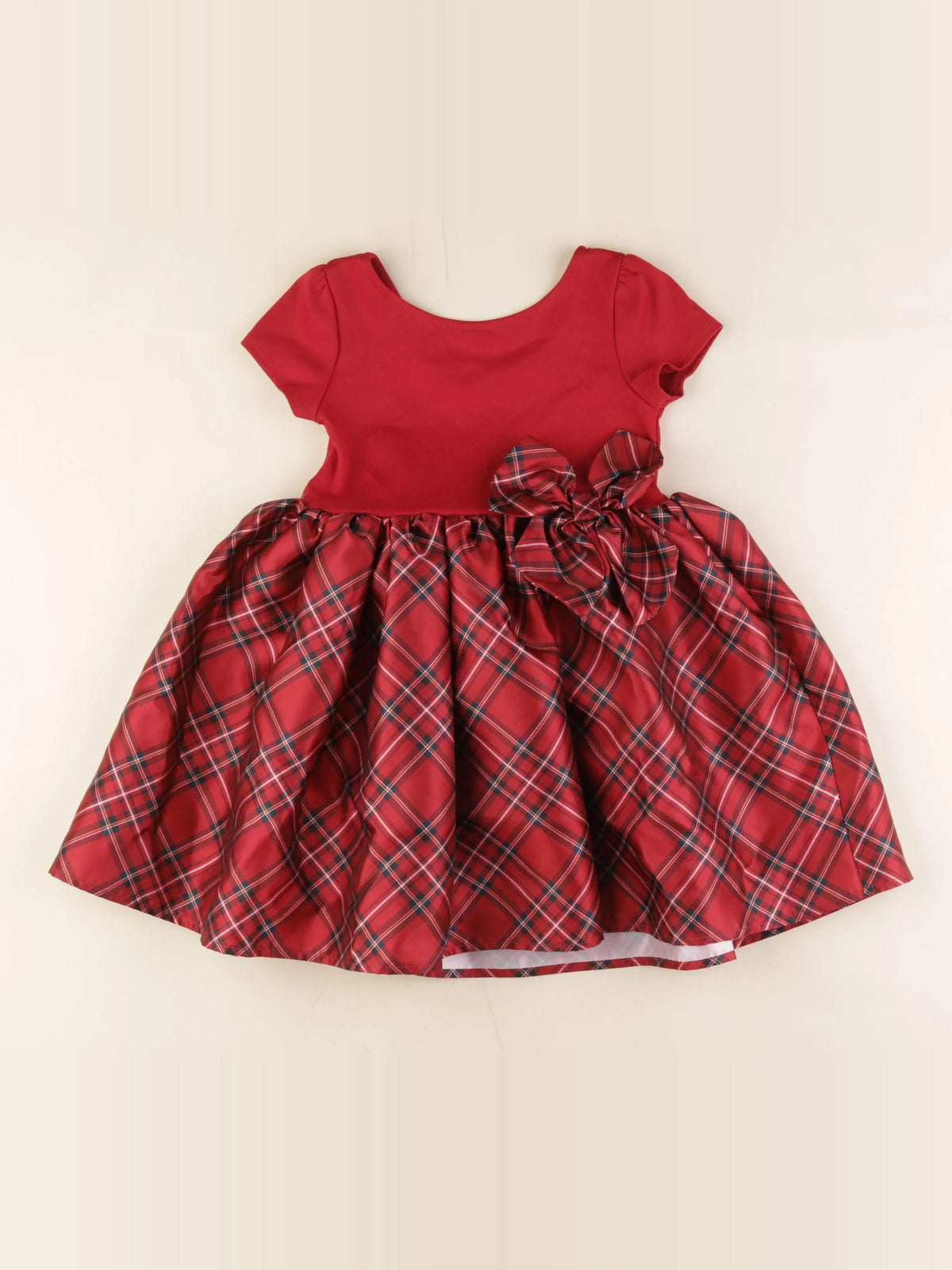 H&M - robe rouge - 2/4 ans