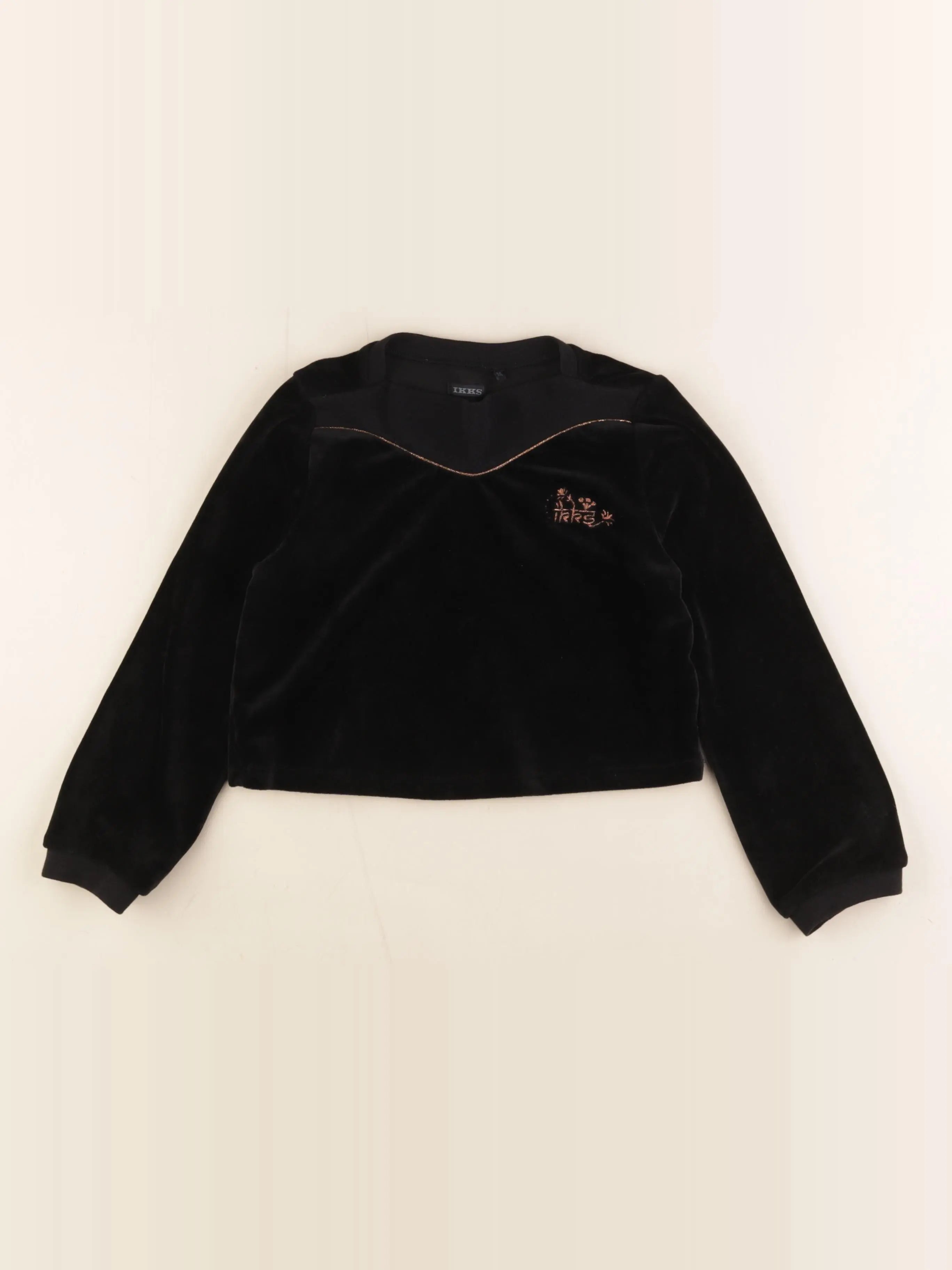 IKKS - sweat noir - 6 ans