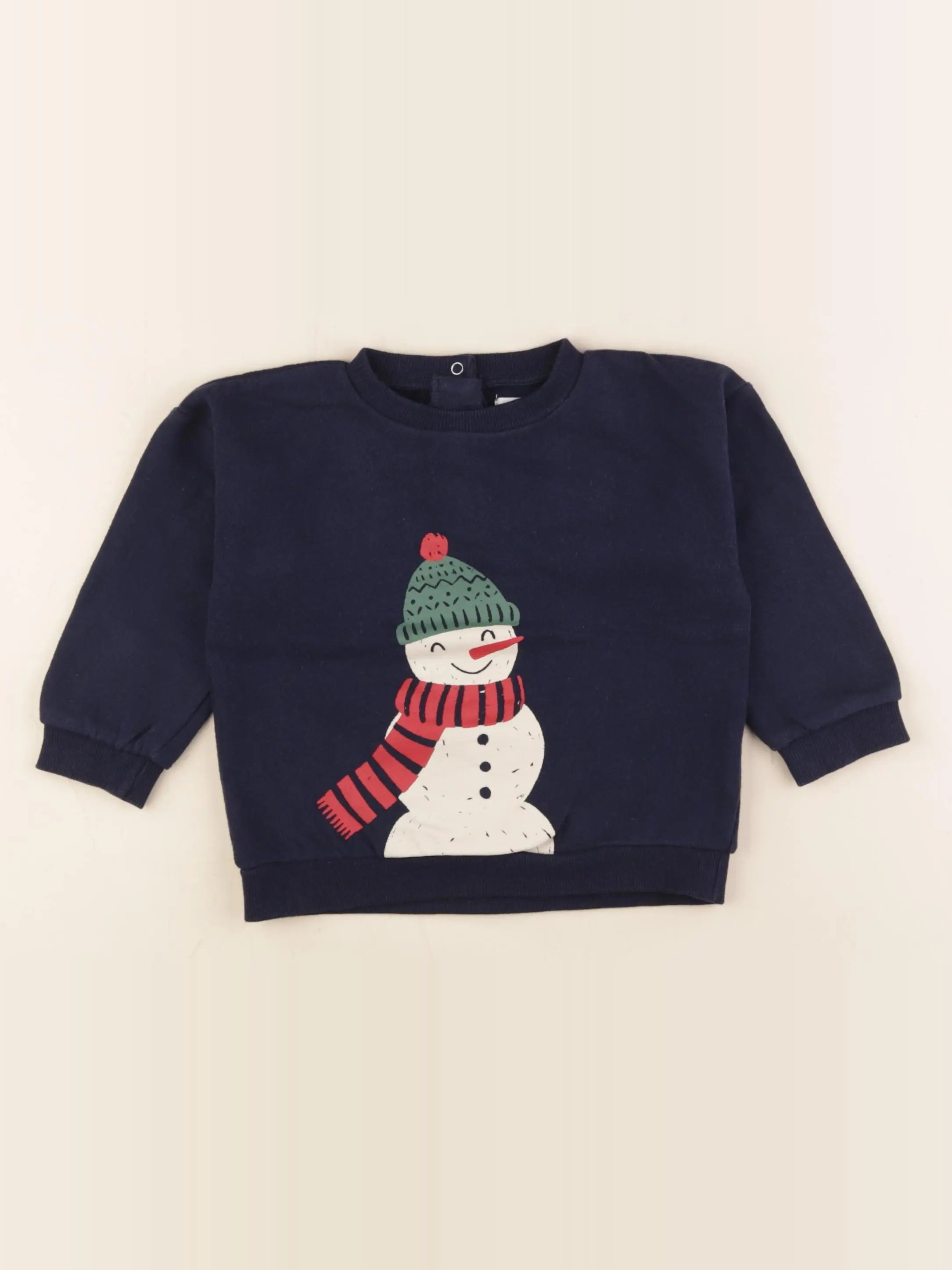 Vertbaudet - sweat bleu - 24 mois