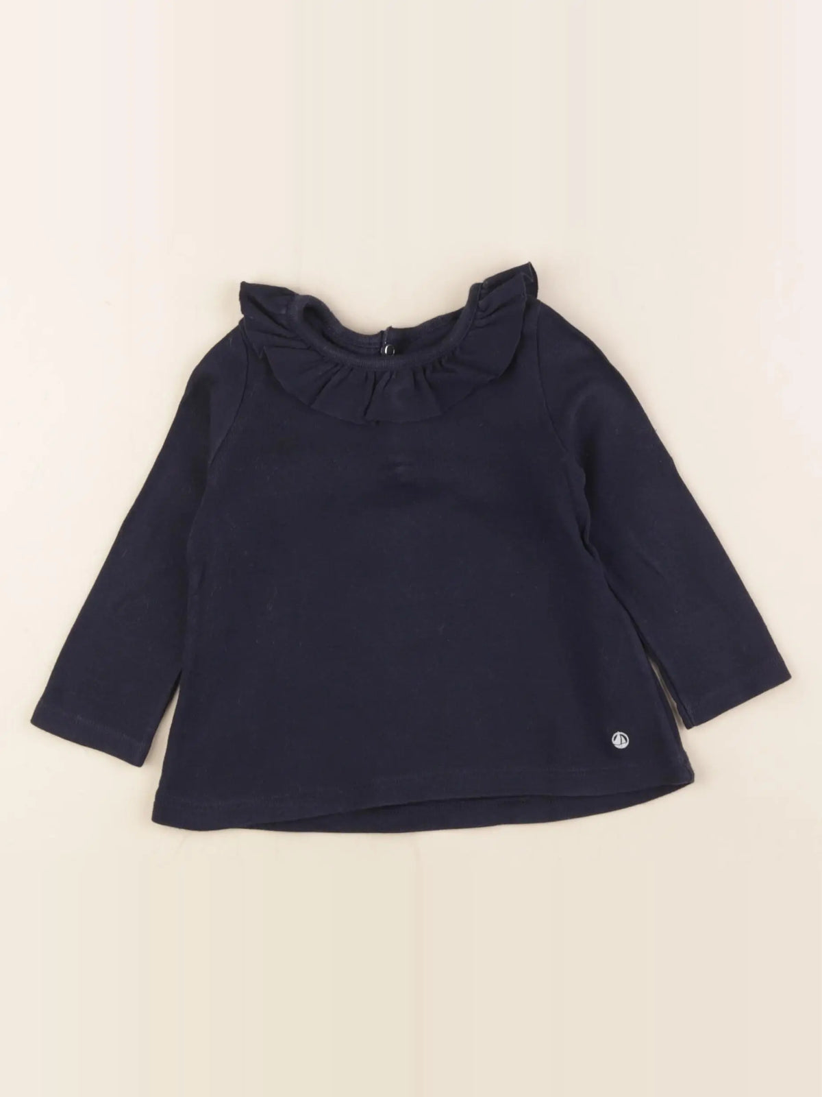 Petit Bateau - tee-shirt bleu - 12 mois