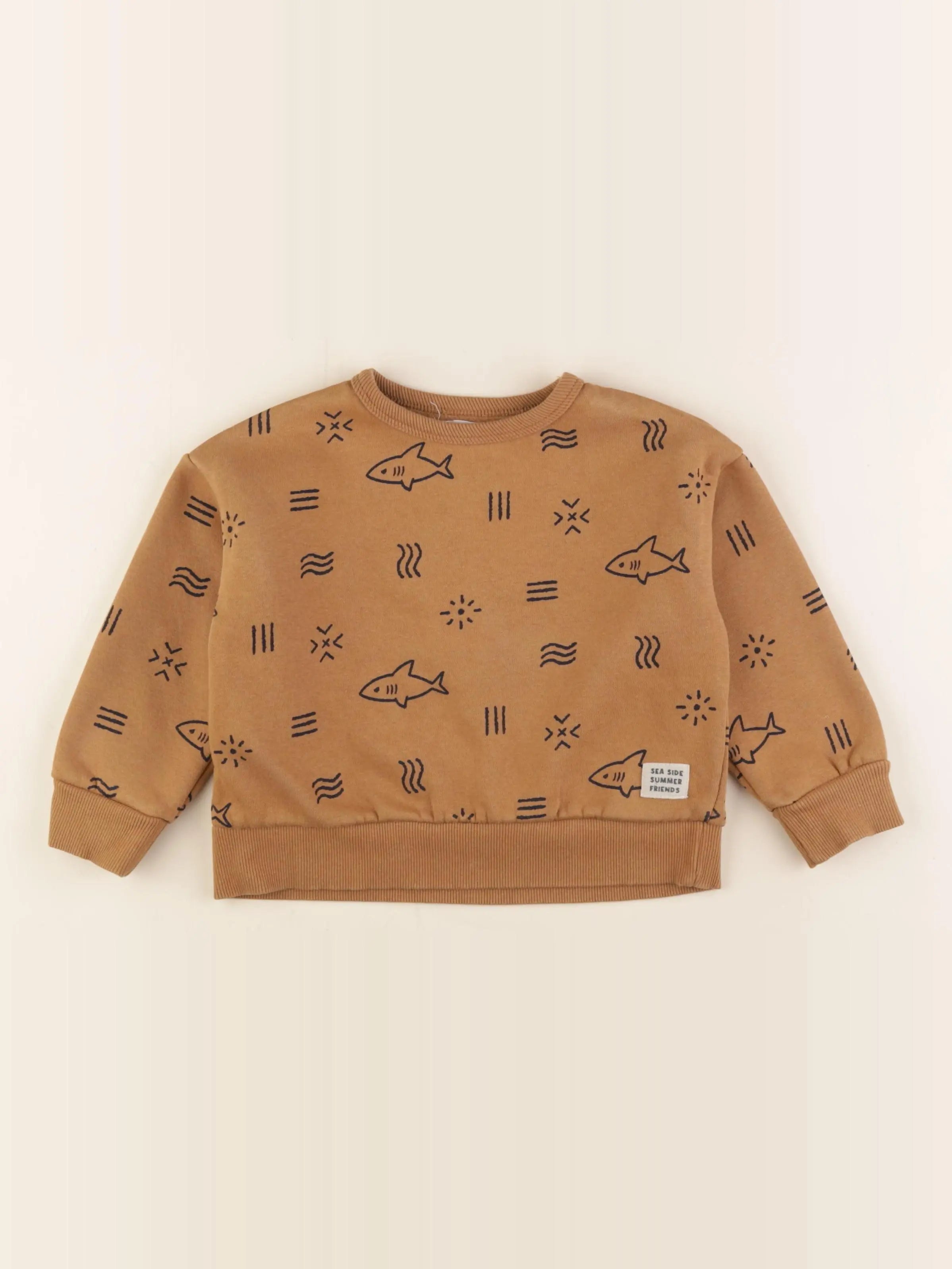 Vertbaudet - sweat marron - 3 ans