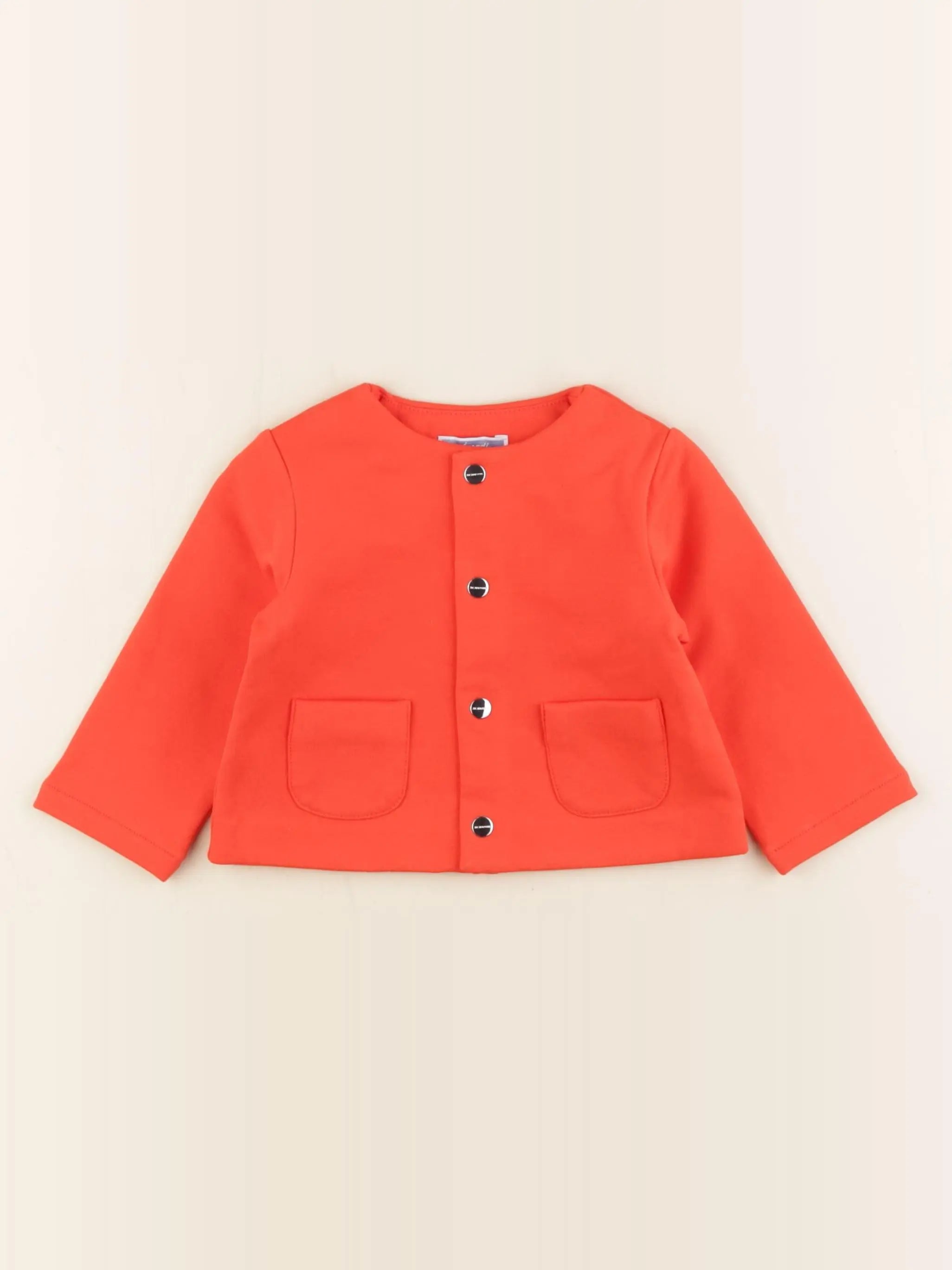 Jacadi - sweat orange - 12 mois