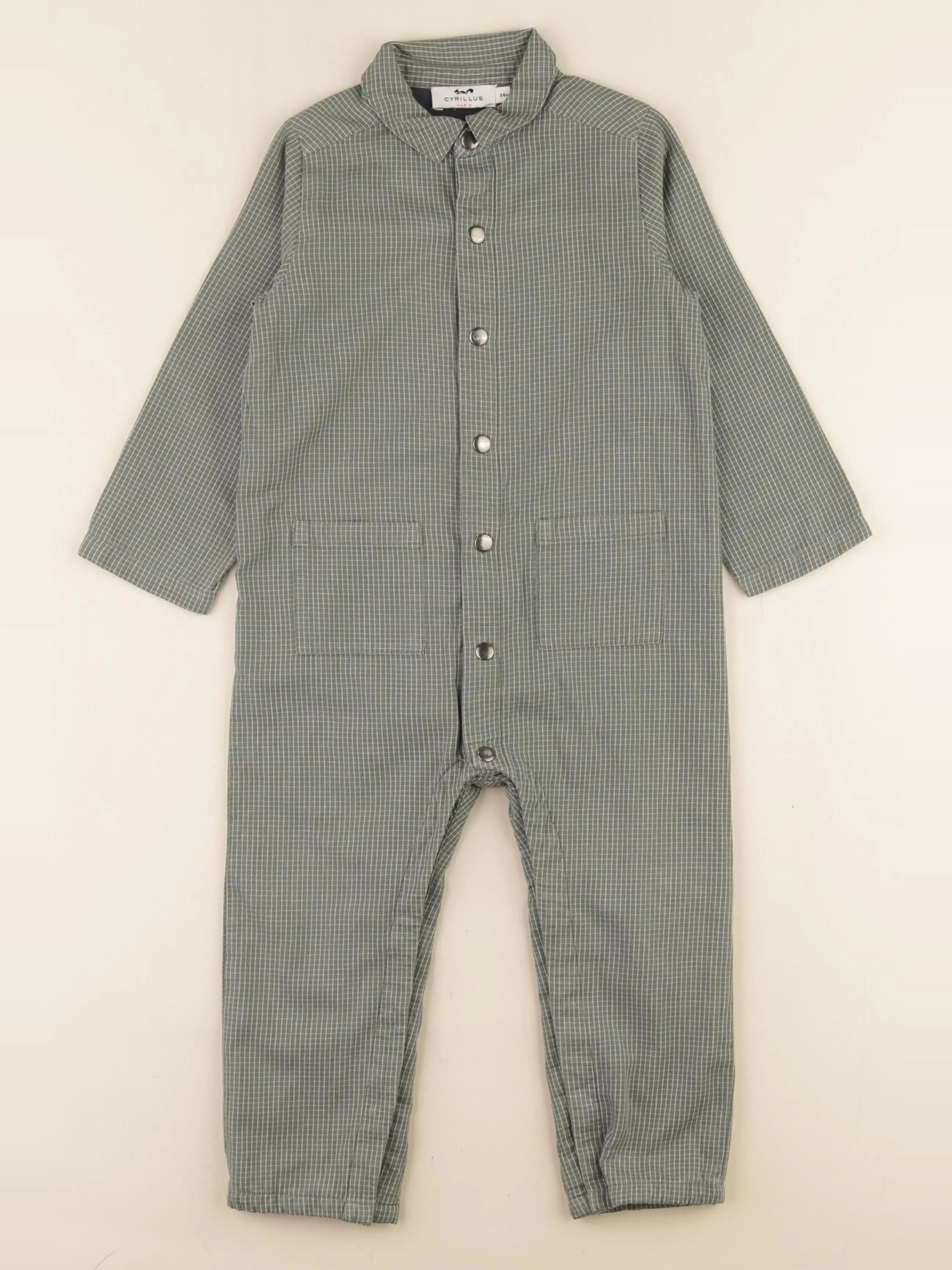 Cyrillus - combinaison doublé vert - 36 mois
