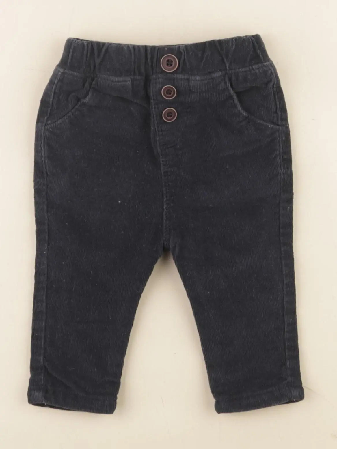 Tape à l'oeil - pantalon doublé bleu - 3 mois