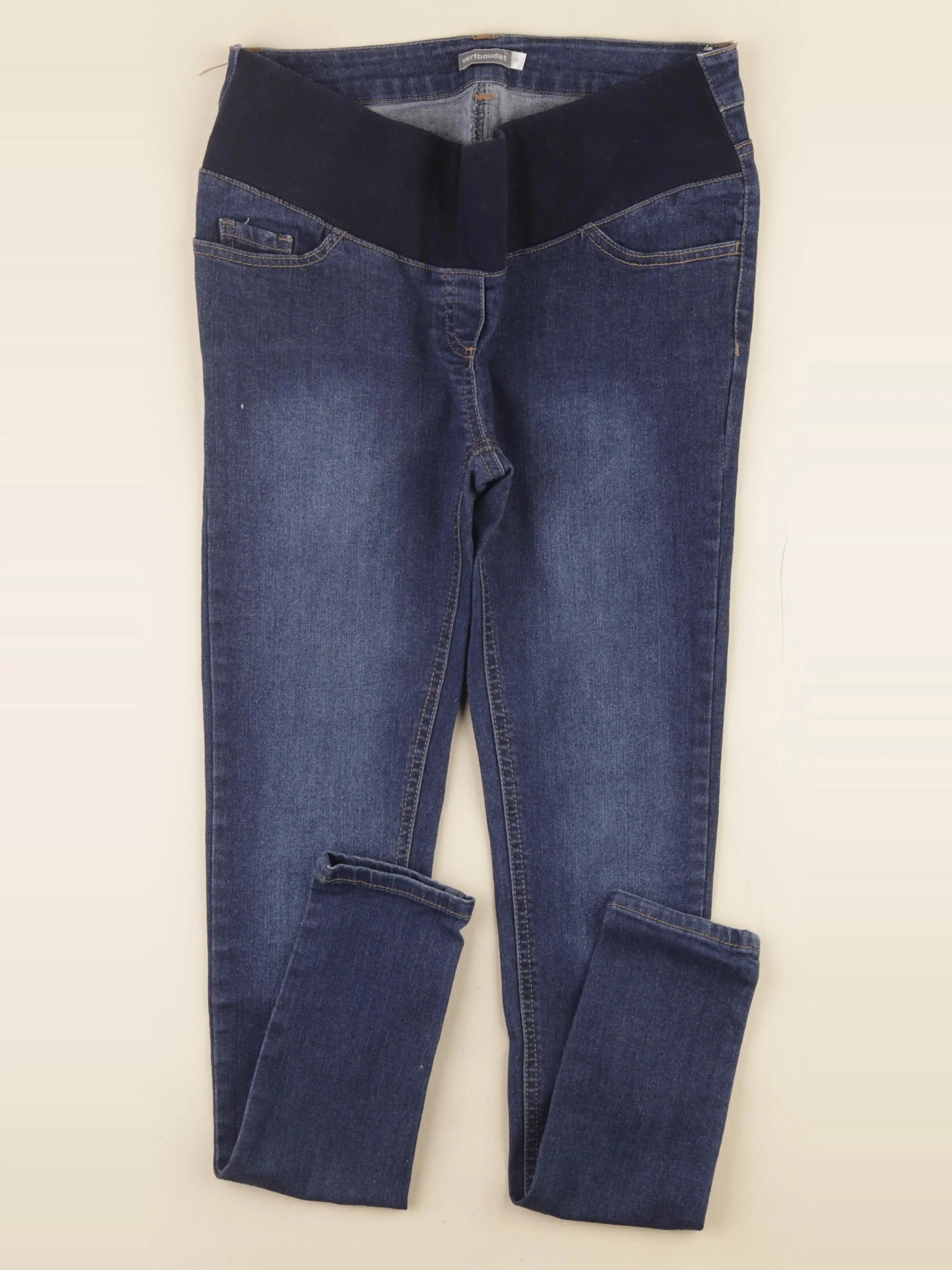 Vertbaudet - jean grossesse bleu - 38