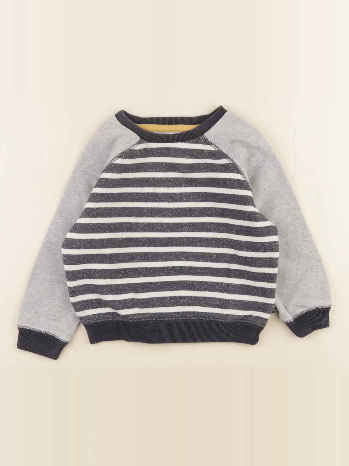 Okaidi - sweat bleu, gris - 3 ans